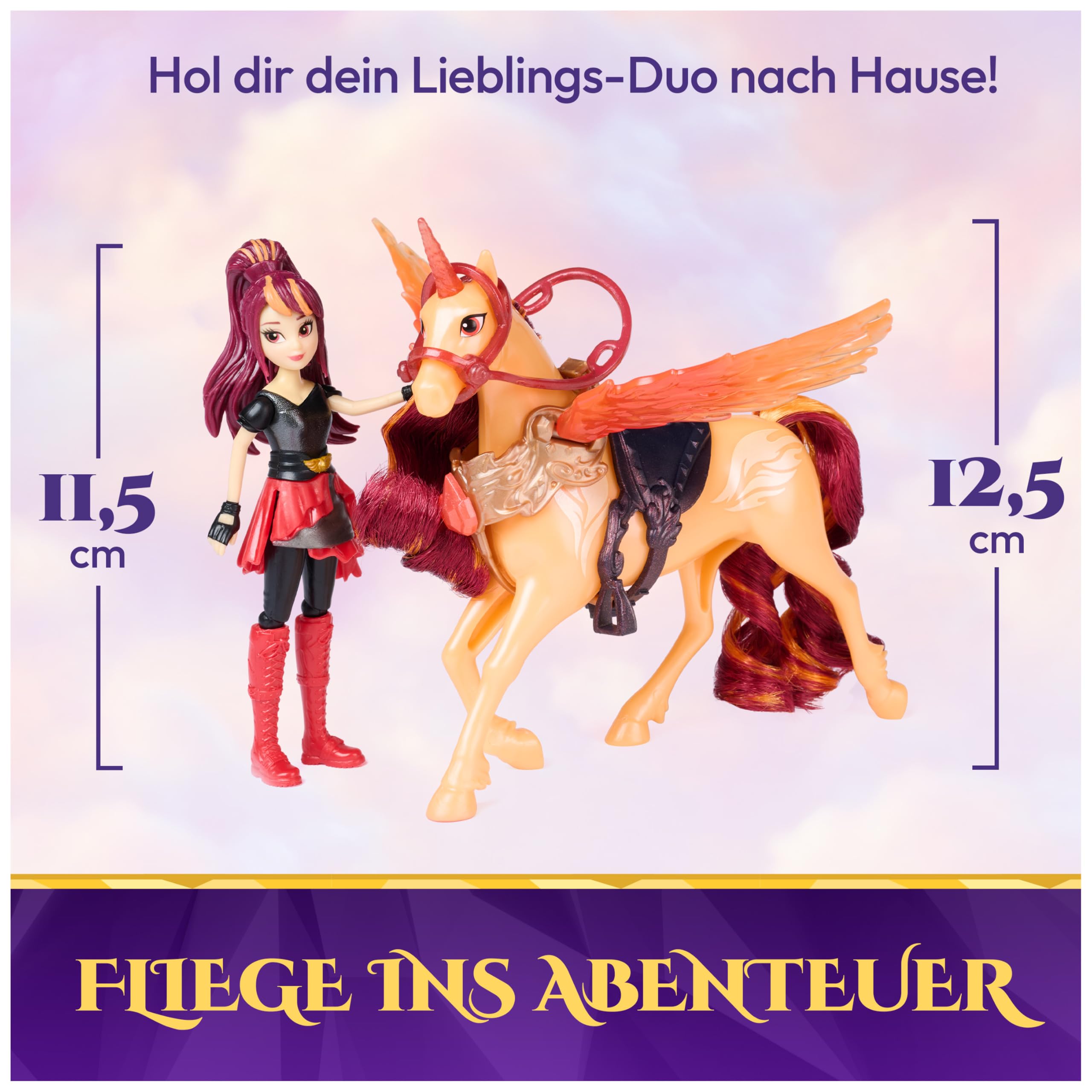 Unicorn Academy Wing Magic Valentina Cinder Puppen-Set ab 4