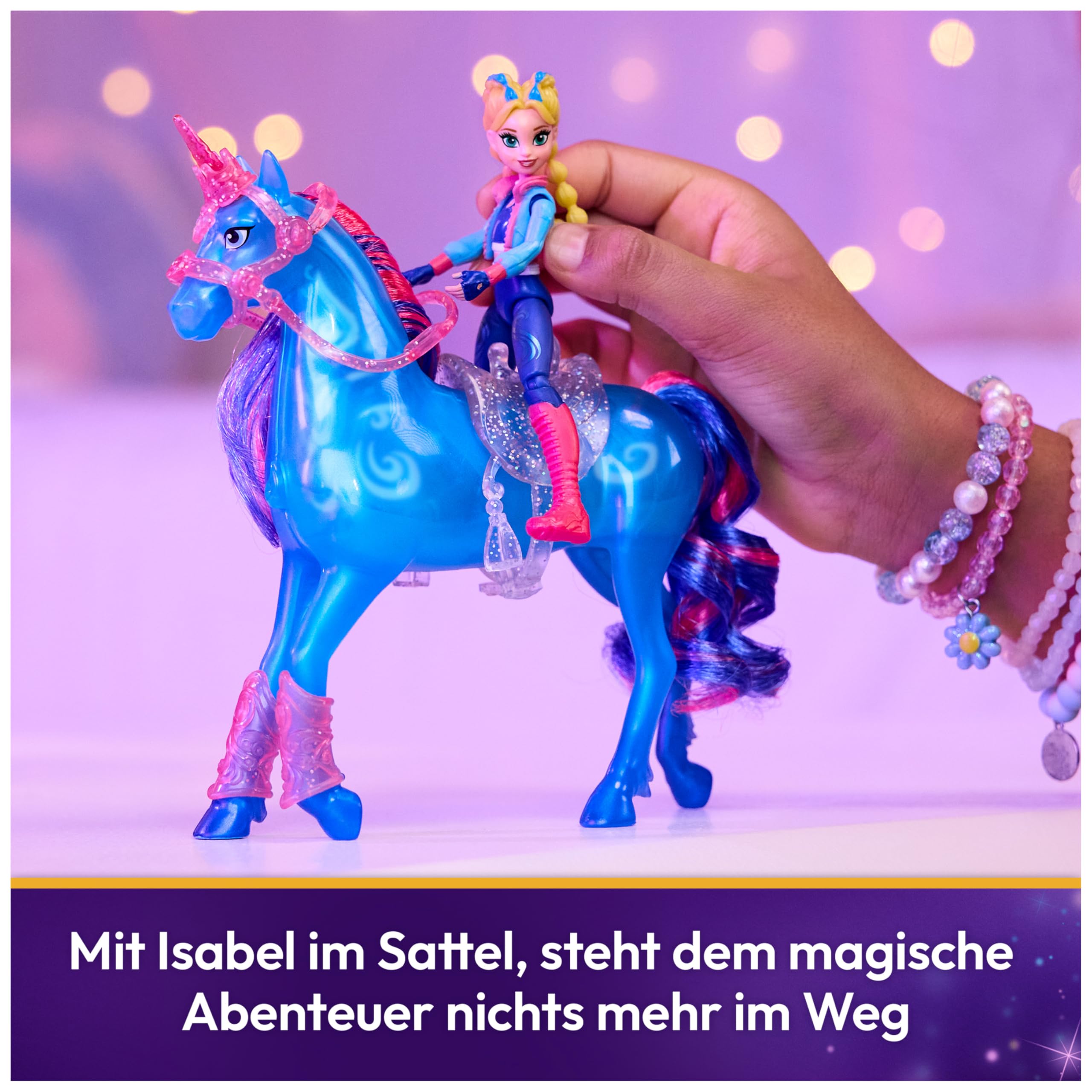 Unicorn Academy Isabel & River Licht-Magie-Set Puppe Einhorn