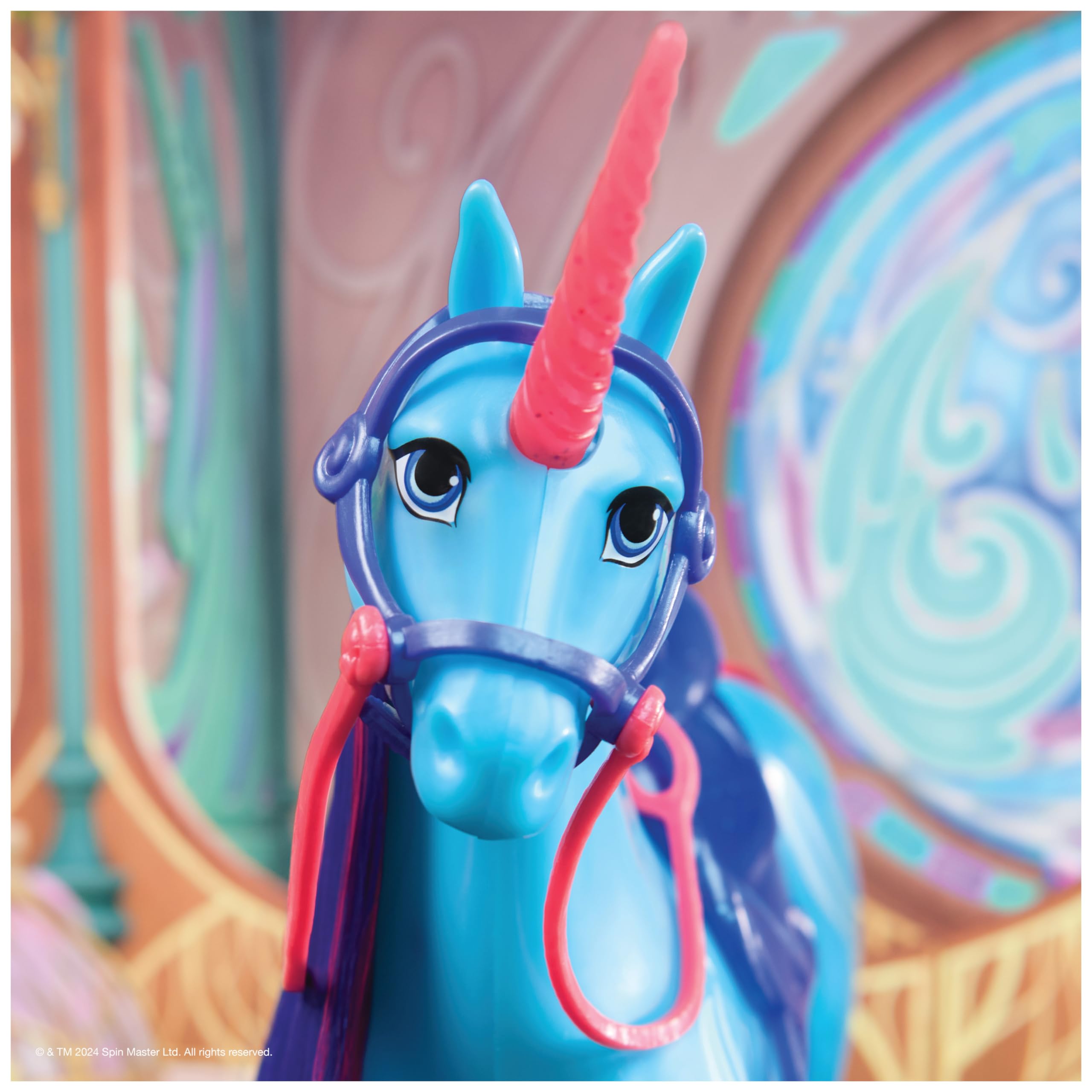 Unicorn Academy River Einhorn 28 cm blau mit Sattel