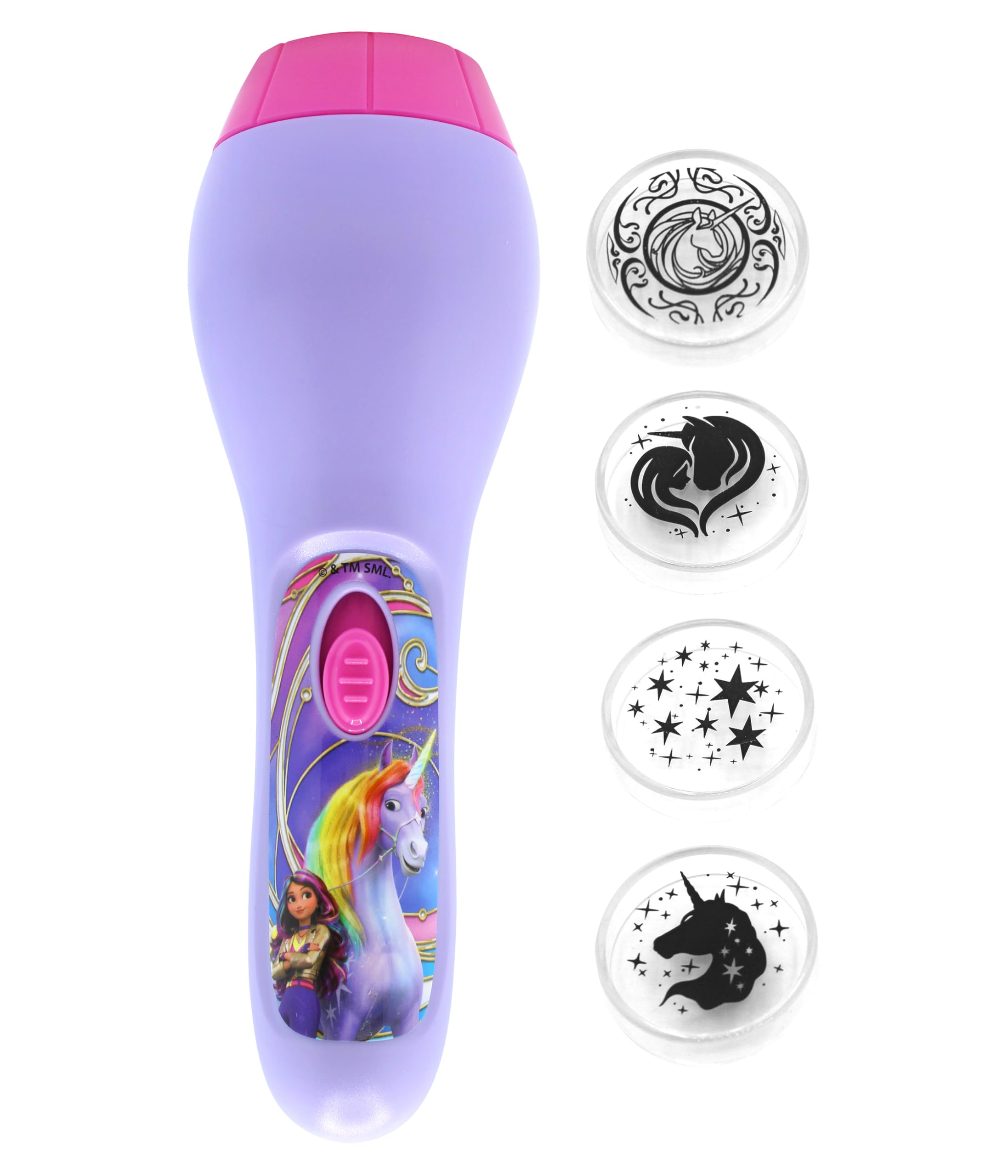 Unicorn Academy Projektionstaschenlampe Violett 4 Motive