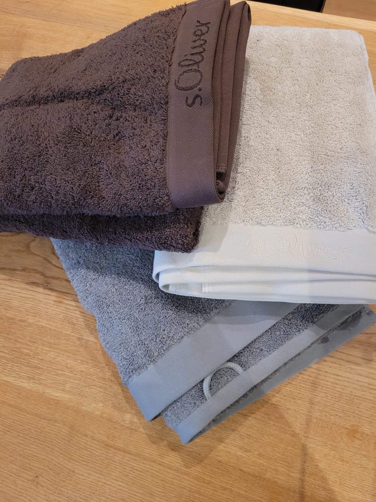 s.Oliver Handtuch 50x100 Hellgrau Baumwolle 600 g/m²