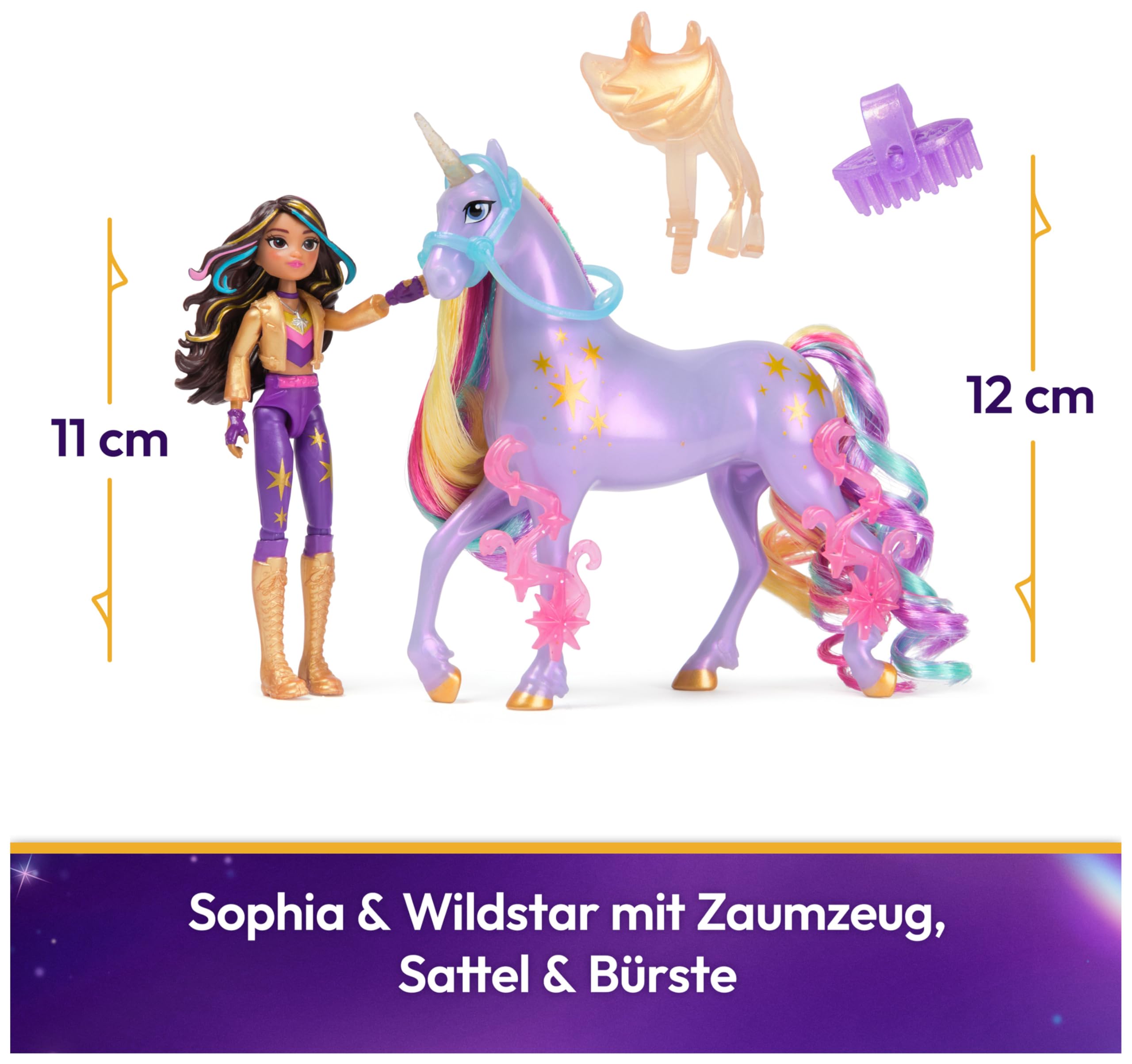 Unicorn Academy Sophia & Wildstar Set Spielfiguren mit Einhorn