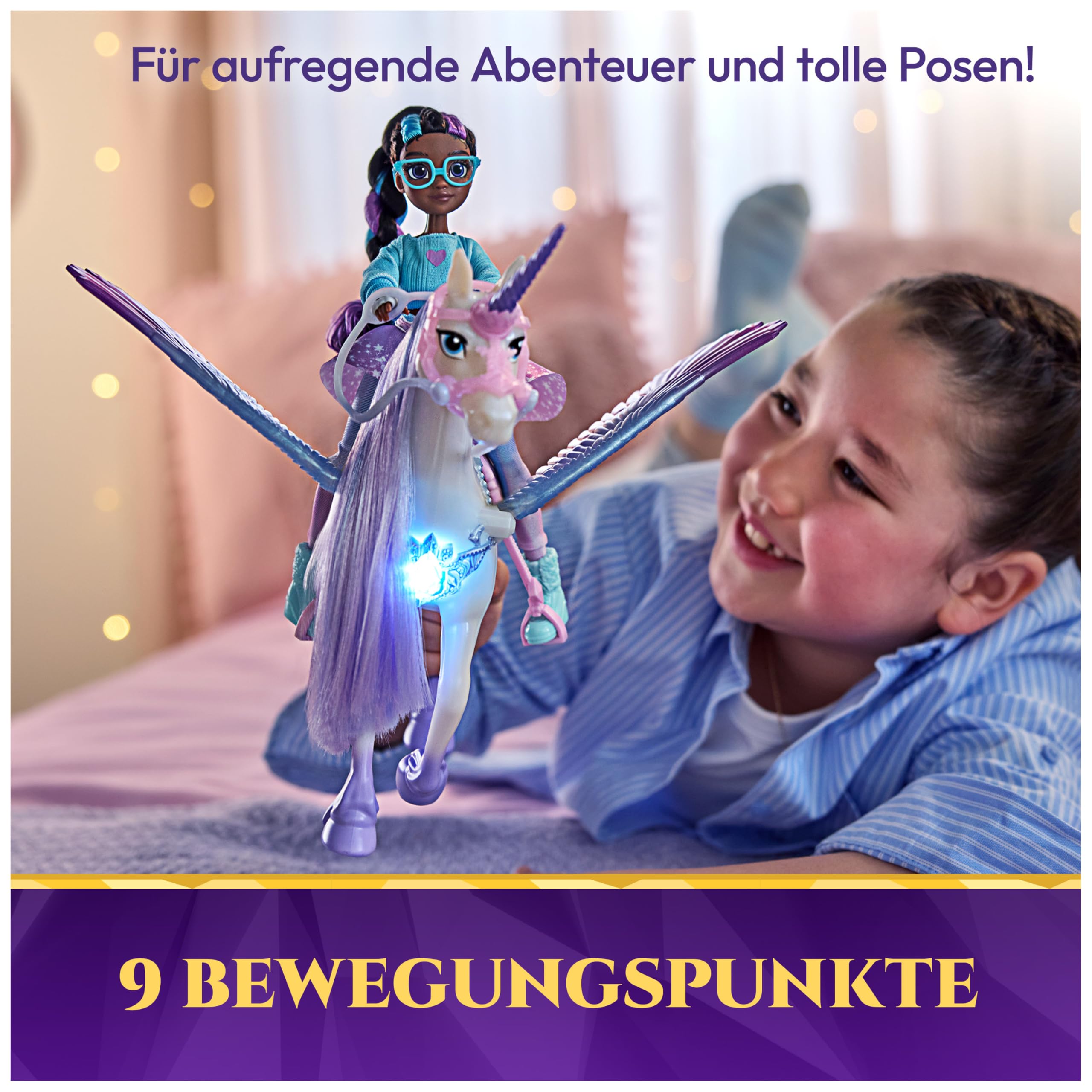 Unicorn Academy Layla und Glacier Spielset mit Licht und Sound