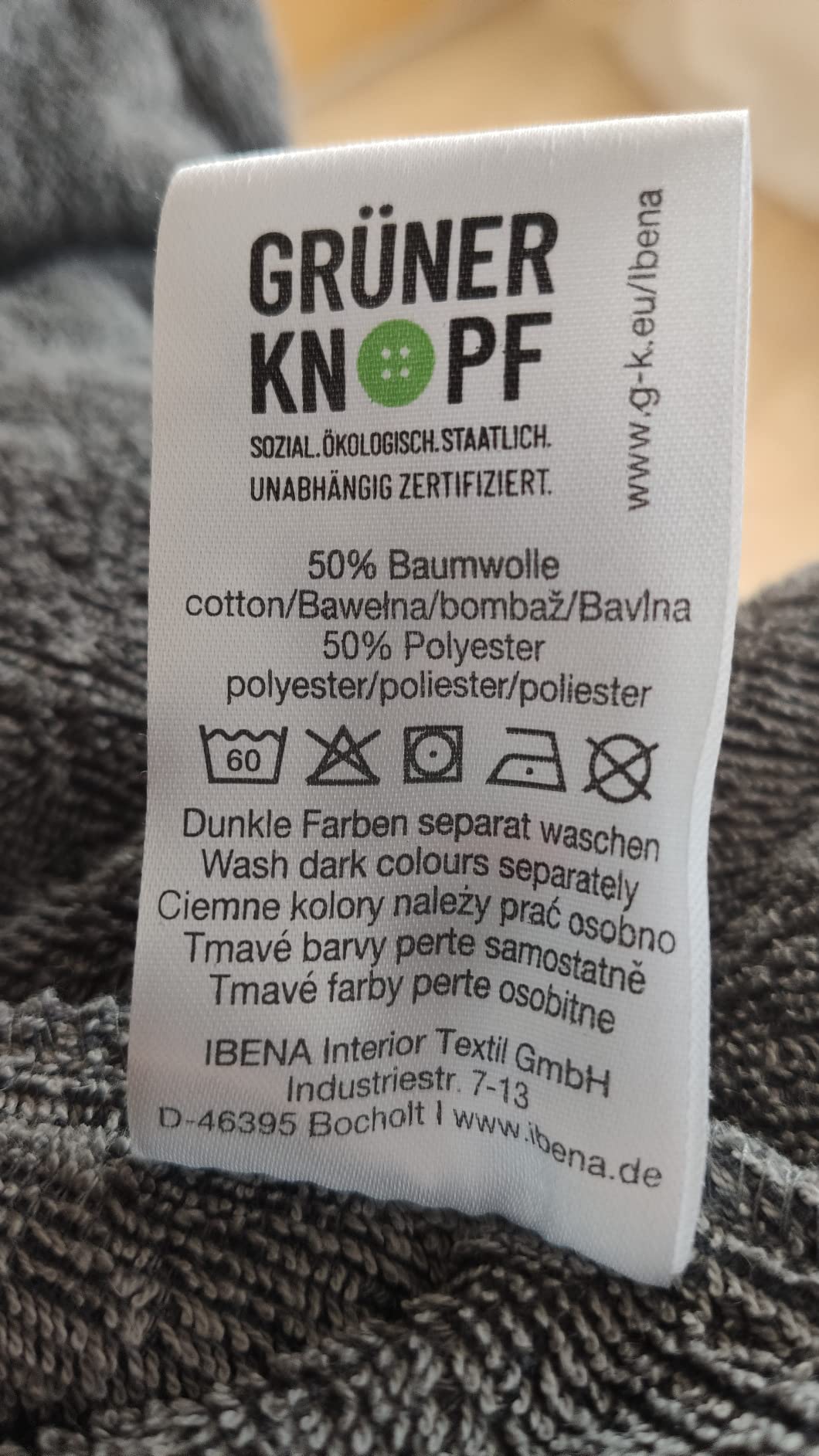 LOOKS by Wolfgang Joop Bademantel Damen Frottee Beere M