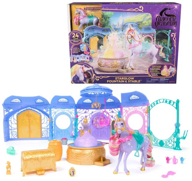 Unicorn Academy Stall Spielset 90 cm mit Wildstar