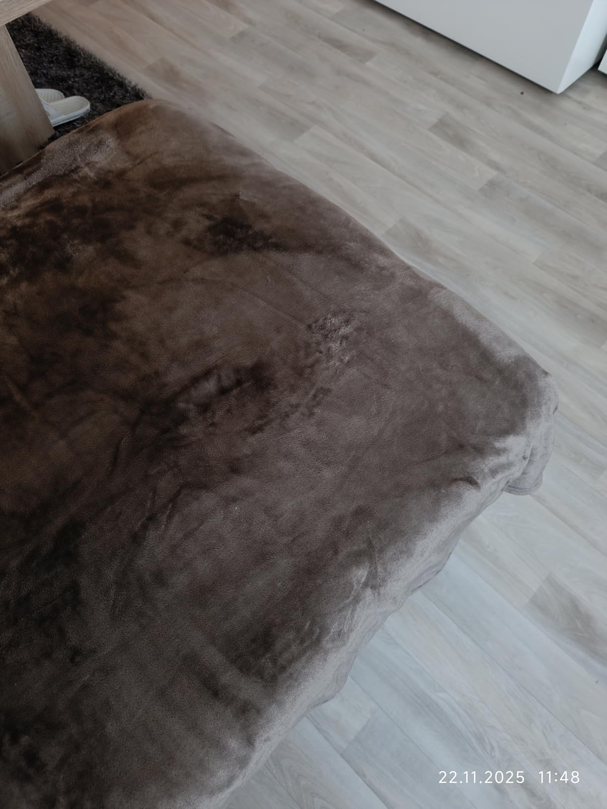 IBENA Olbia Kuscheldecke 150x200 Oliv Fleece 250 g/m²