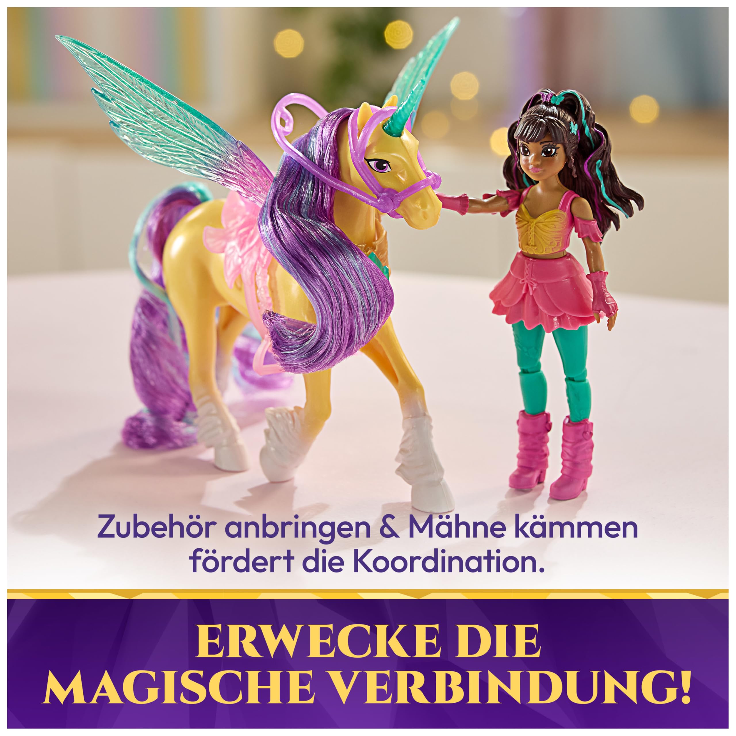 Unicorn Academy Wing Magic Ava Leaf Puppen-Set ab 4