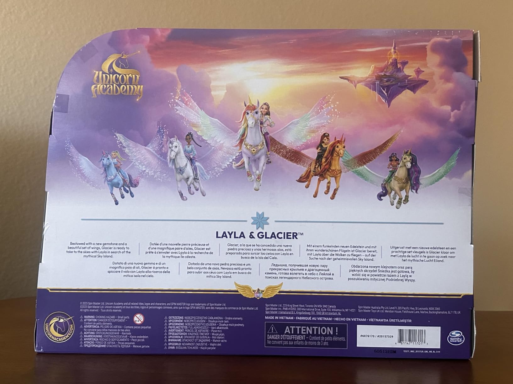 Unicorn Academy Layla und Glacier Spielset mit Licht und Sound