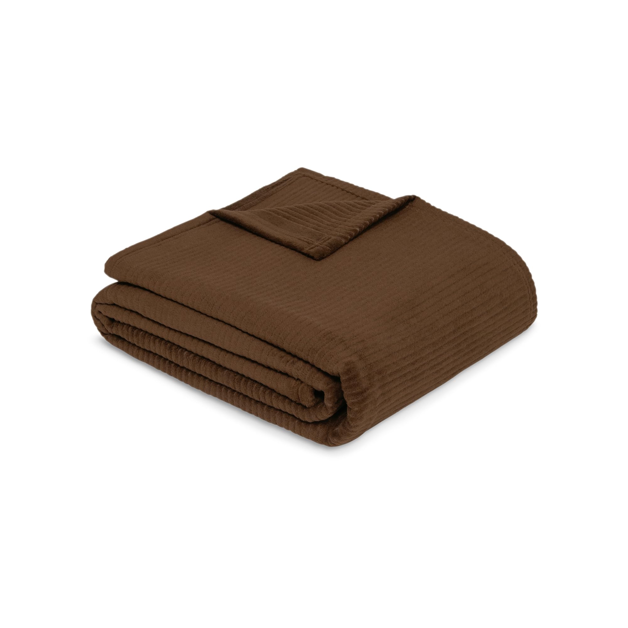 Ibena Cord Decke 150x200 cm Dunkelrot Baumwollmix