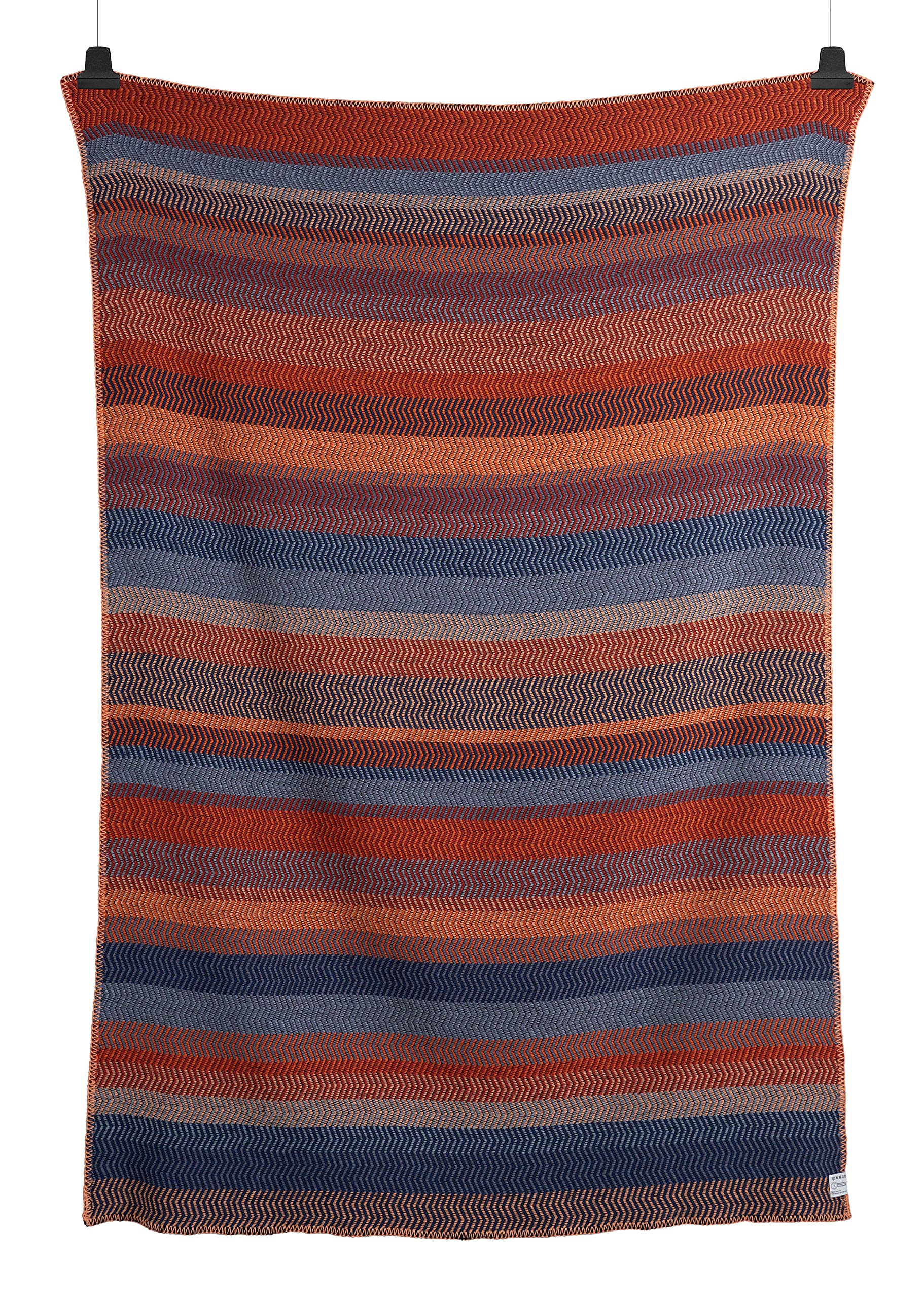Røros Tweed Fri Wolldecke 150x200 Lammwolle Zickzack