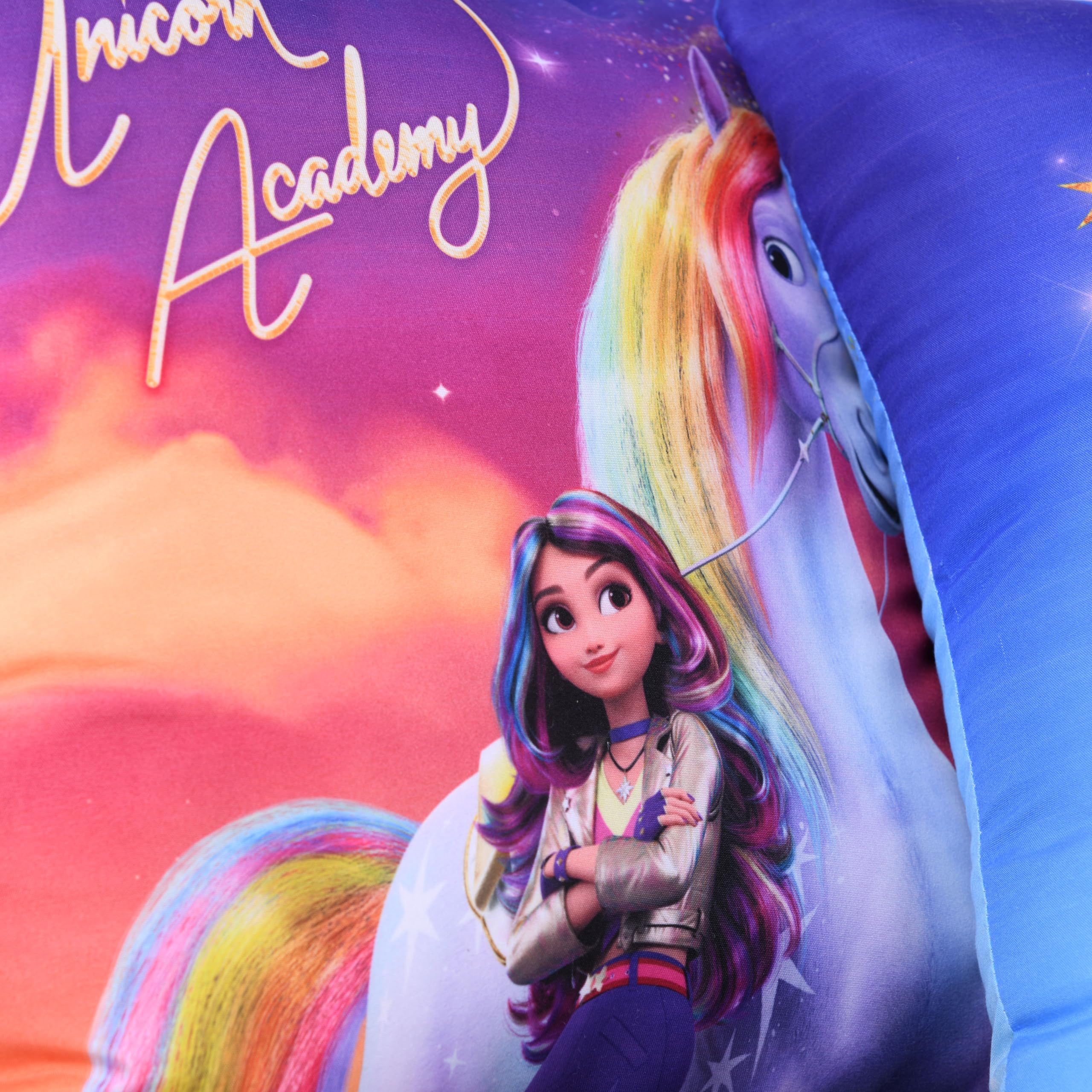 Unicorn Academy Dekokissen 3er-Set 40x40 cm Mehrfarbig