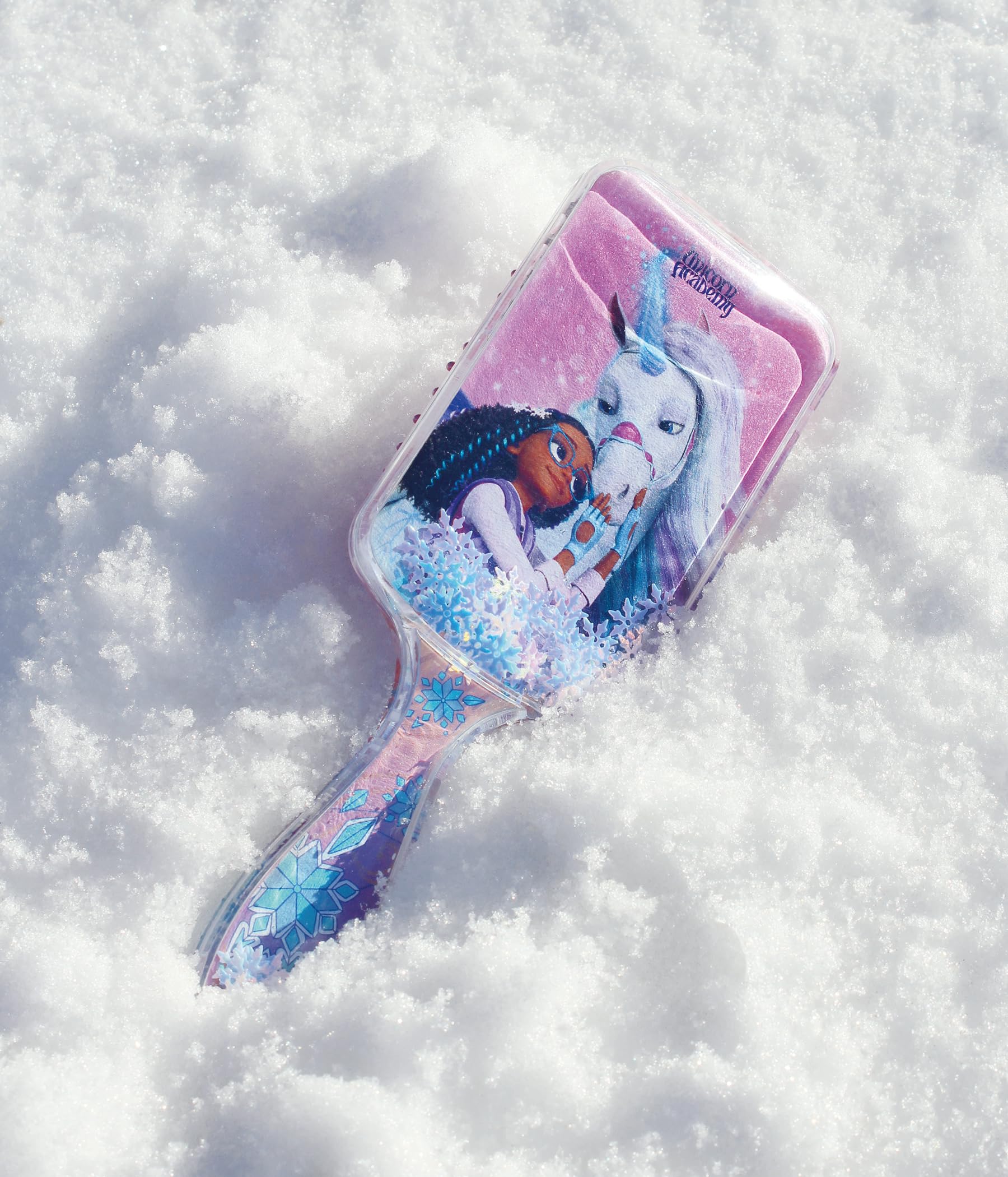 Unicorn Academy Haarbürste Glitzer 1 Stück Zufallsdesign
