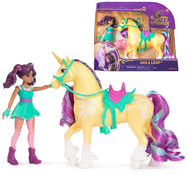 Unicorn Academy Ava und Leaf Figuren-Set 12 cm Zubehör
