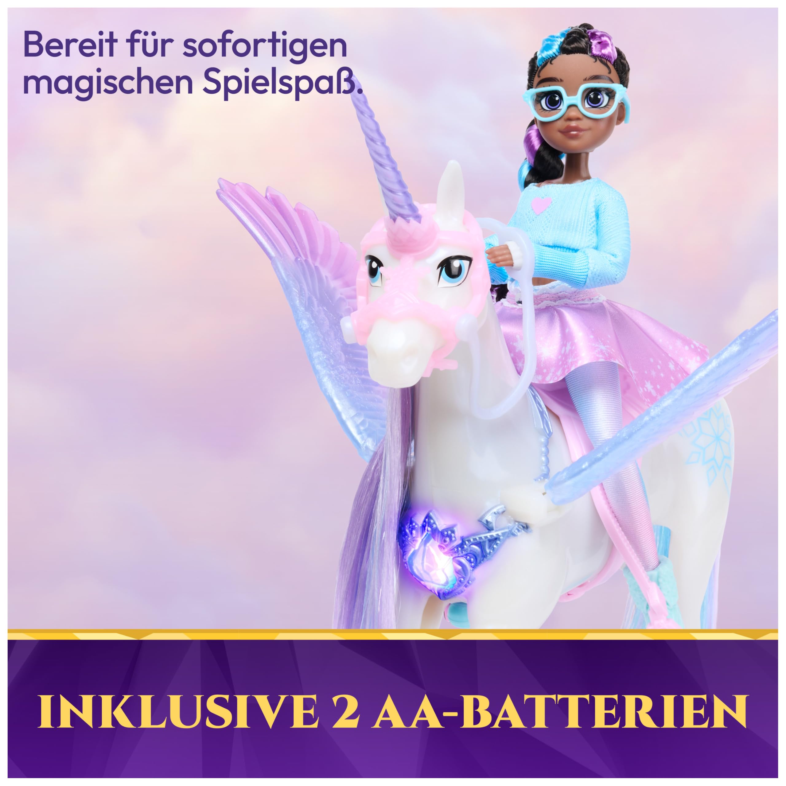 Unicorn Academy Layla und Glacier Spielset mit Licht und Sound