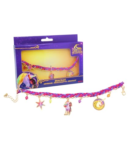 Unicorn Academy Armband Metall Kordel Mädchen Anhänger