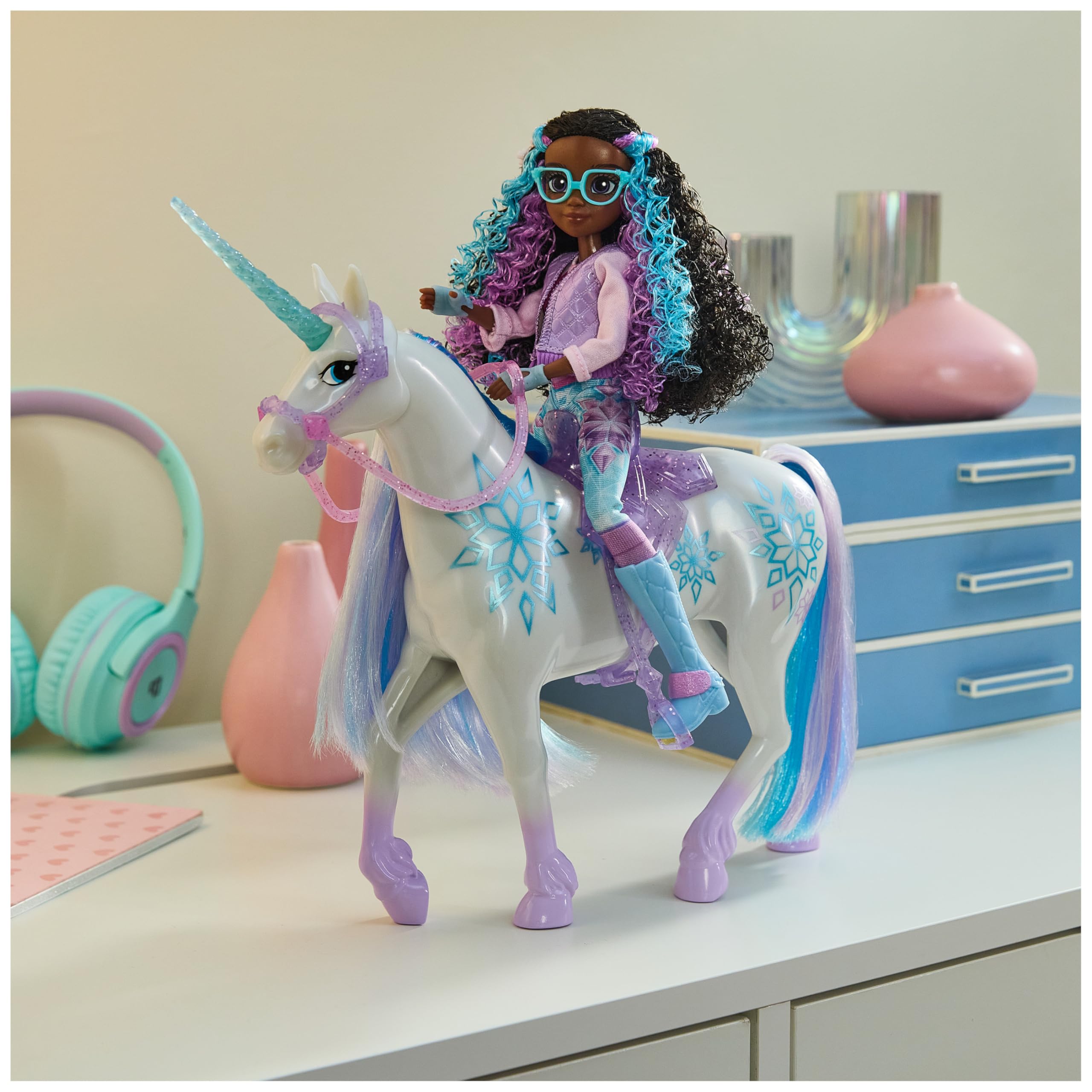 Unicorn Academy Glacier Einhorn 28cm mit Mähne Laylas Pferd
