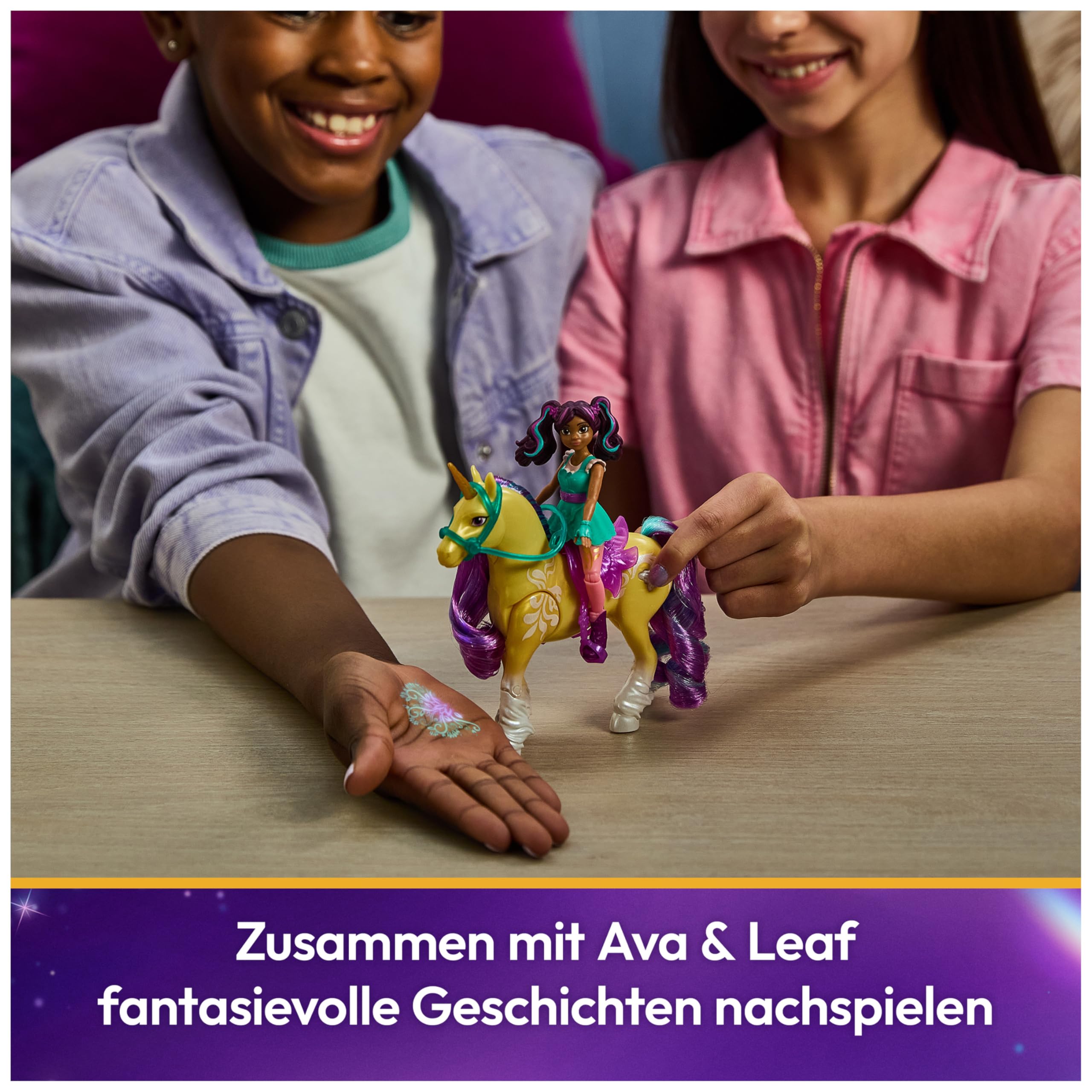 Unicorn Academy Ava & Leaf Licht-Magie-Set 12 cm ab 4 J.