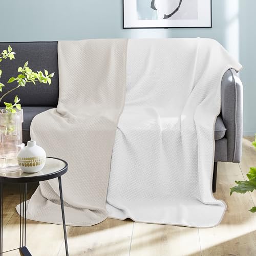 IBENA Kühldecke 150x200 beige Wende Sommer Nylon