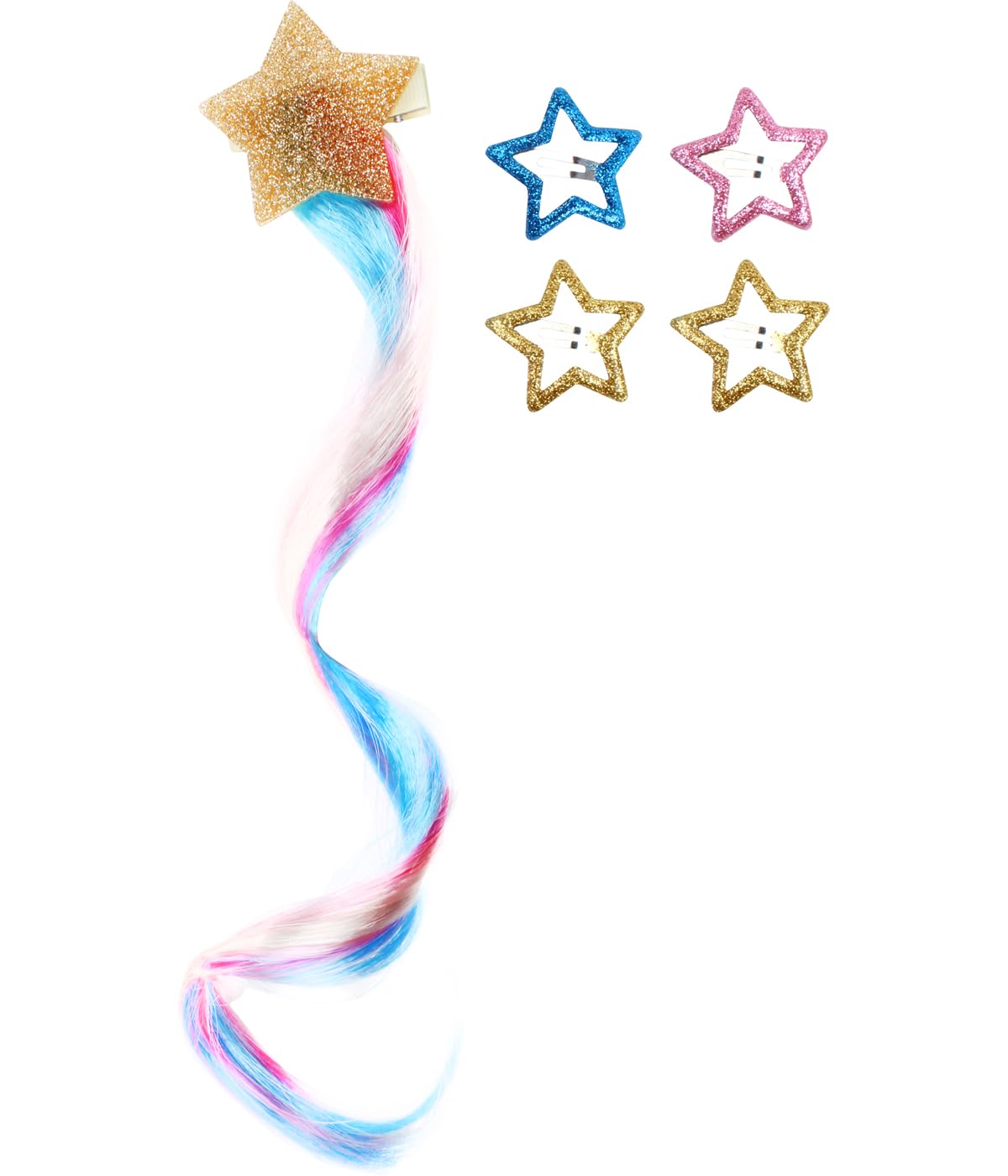 Unicorn Academy Sterne Haarclip Set 5-teilig Glitzer Bunt