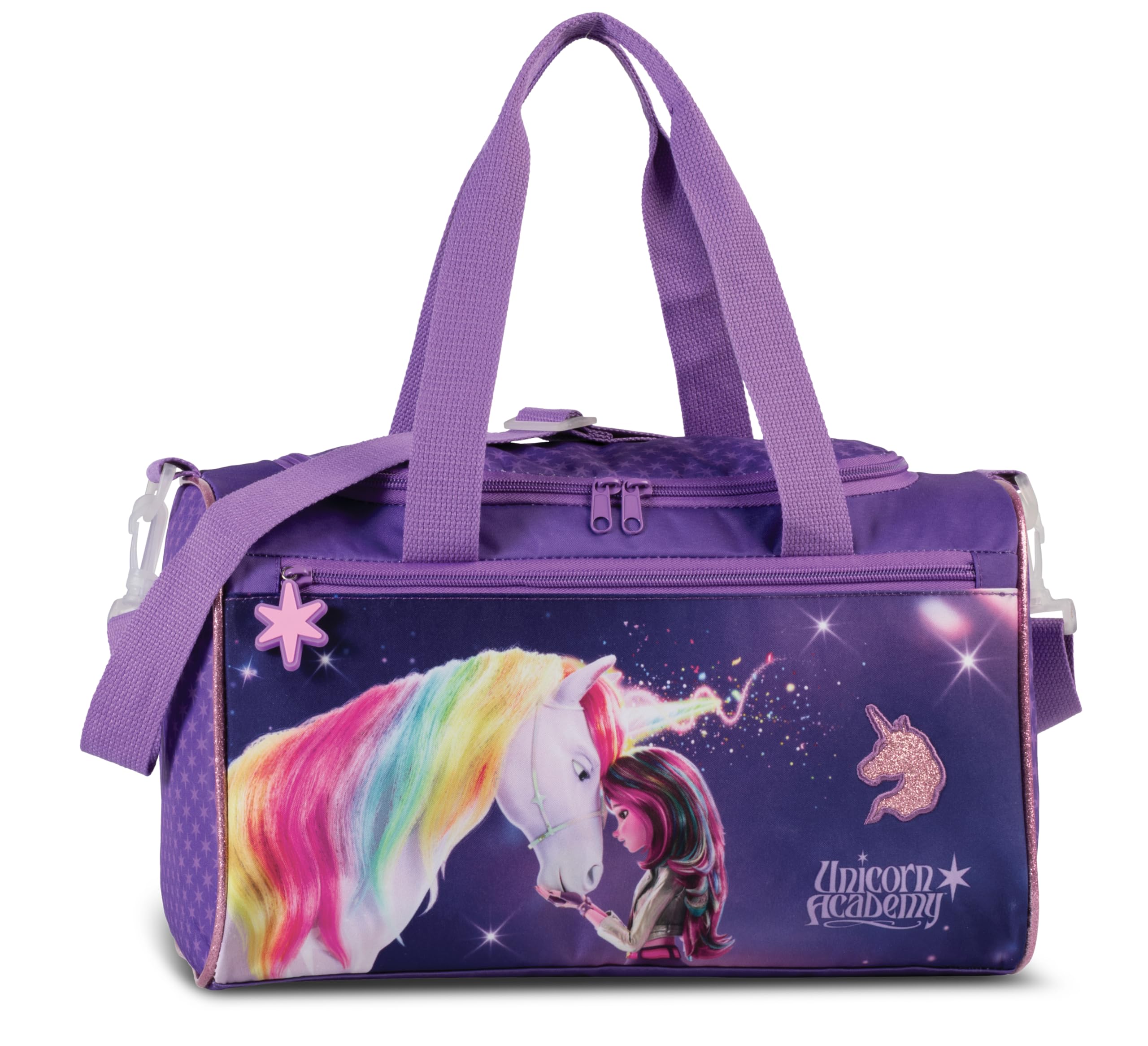 Unicorn Academy Sporttasche 12L 22x36x19 Lila Einhorn leicht