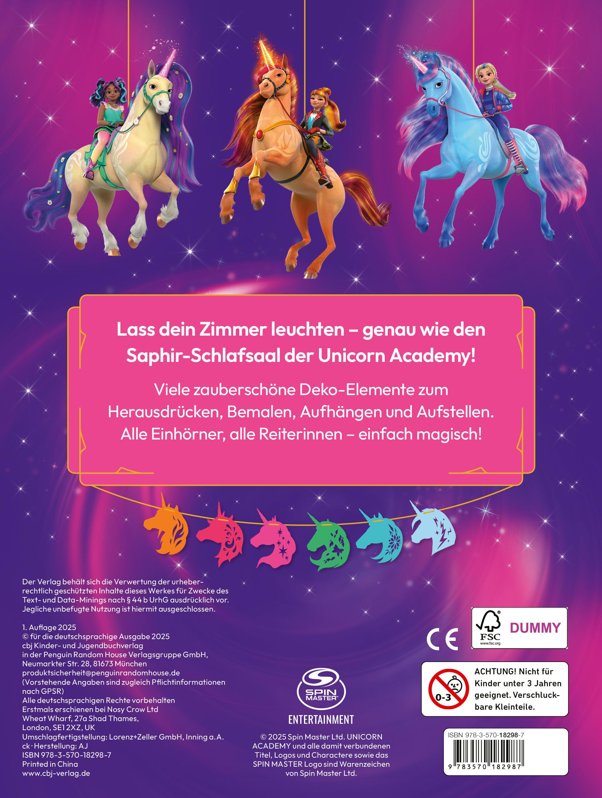 Unicorn Academy Dekospaß zum Bemalen Band 5 Activity