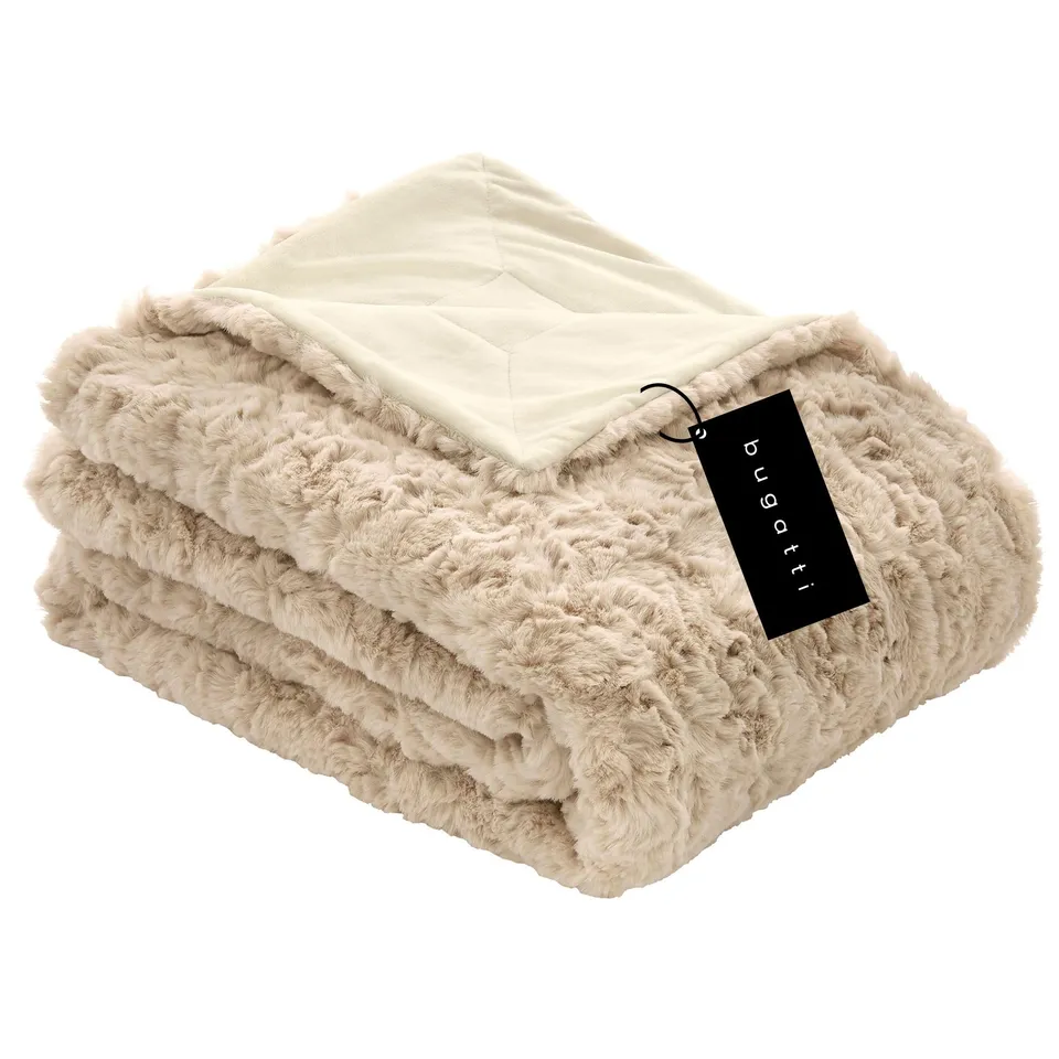 bugatti Kunstfell Decke 150x200 Natur Flausch