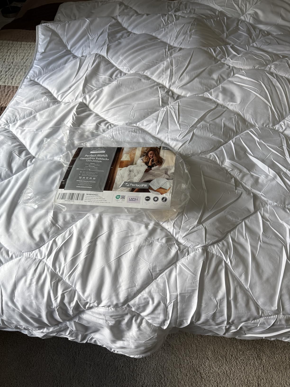 John Cotton Bettdecken Medium Bettdecke 135x200 Ganzjahresdecke Allergiker