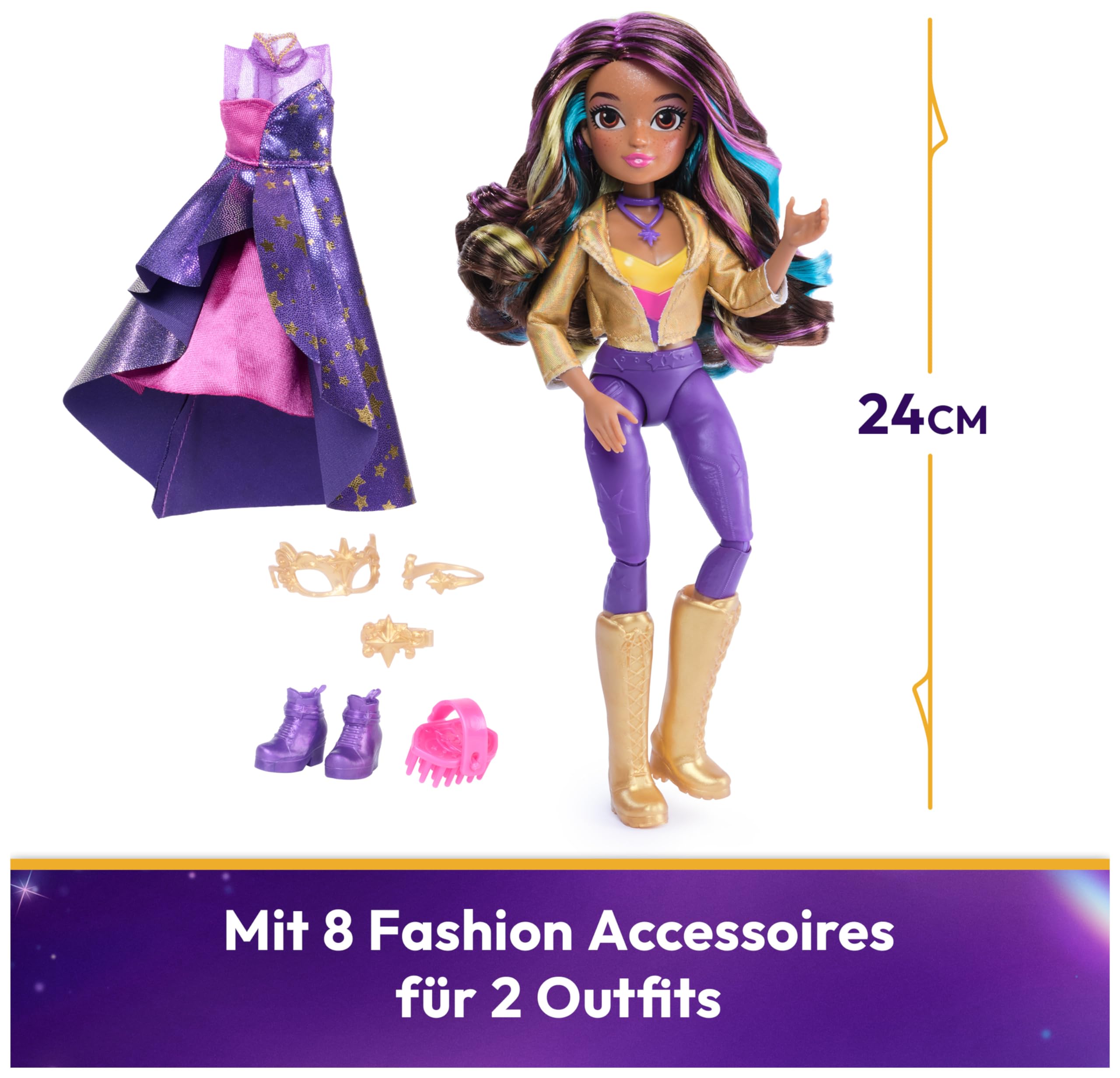 Unicorn Academy Sophia Puppe 24 cm mit 2 Outfits