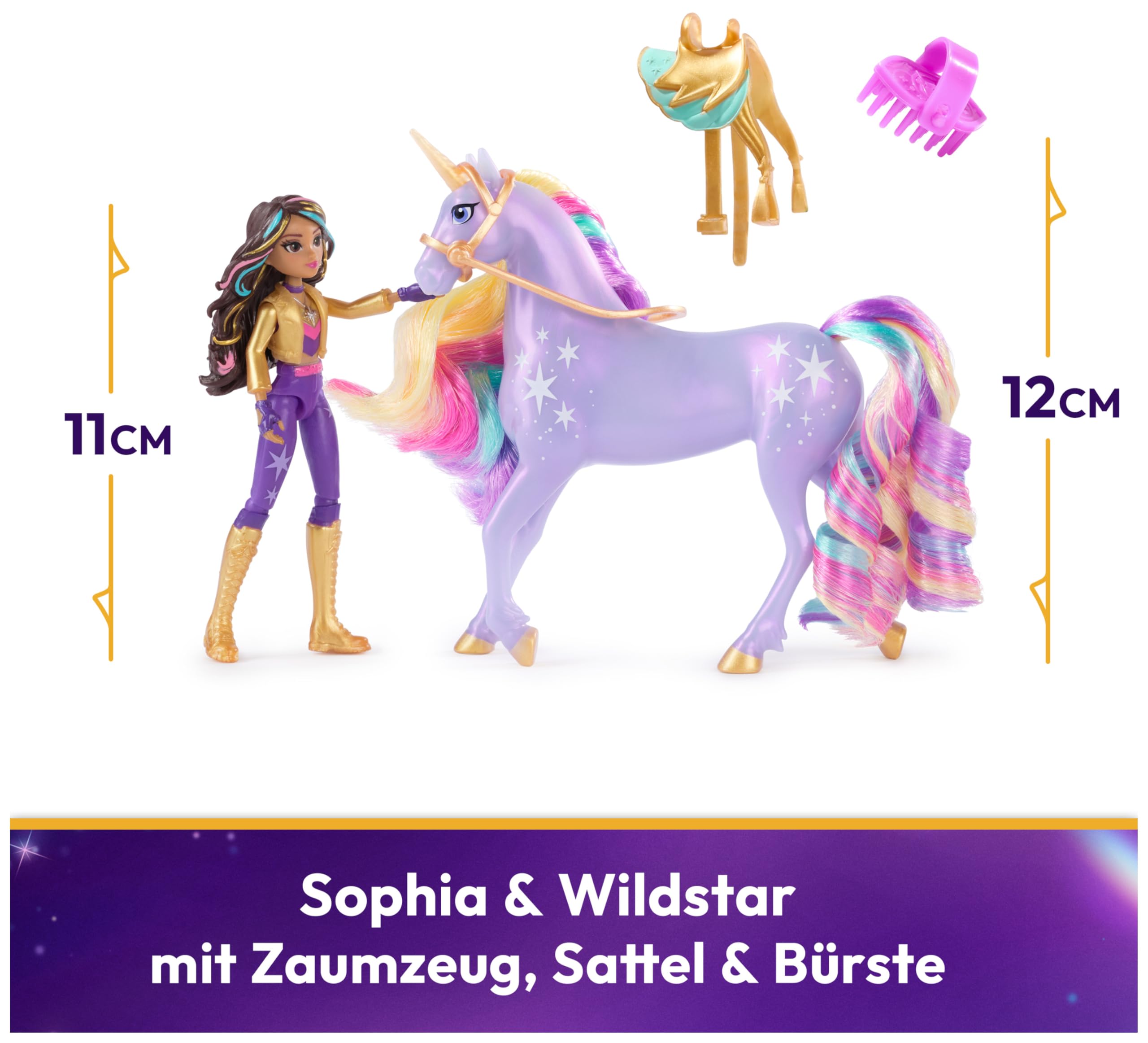 Unicorn Academy Sophia Wildstar Set 12cm Puppe Einhorn