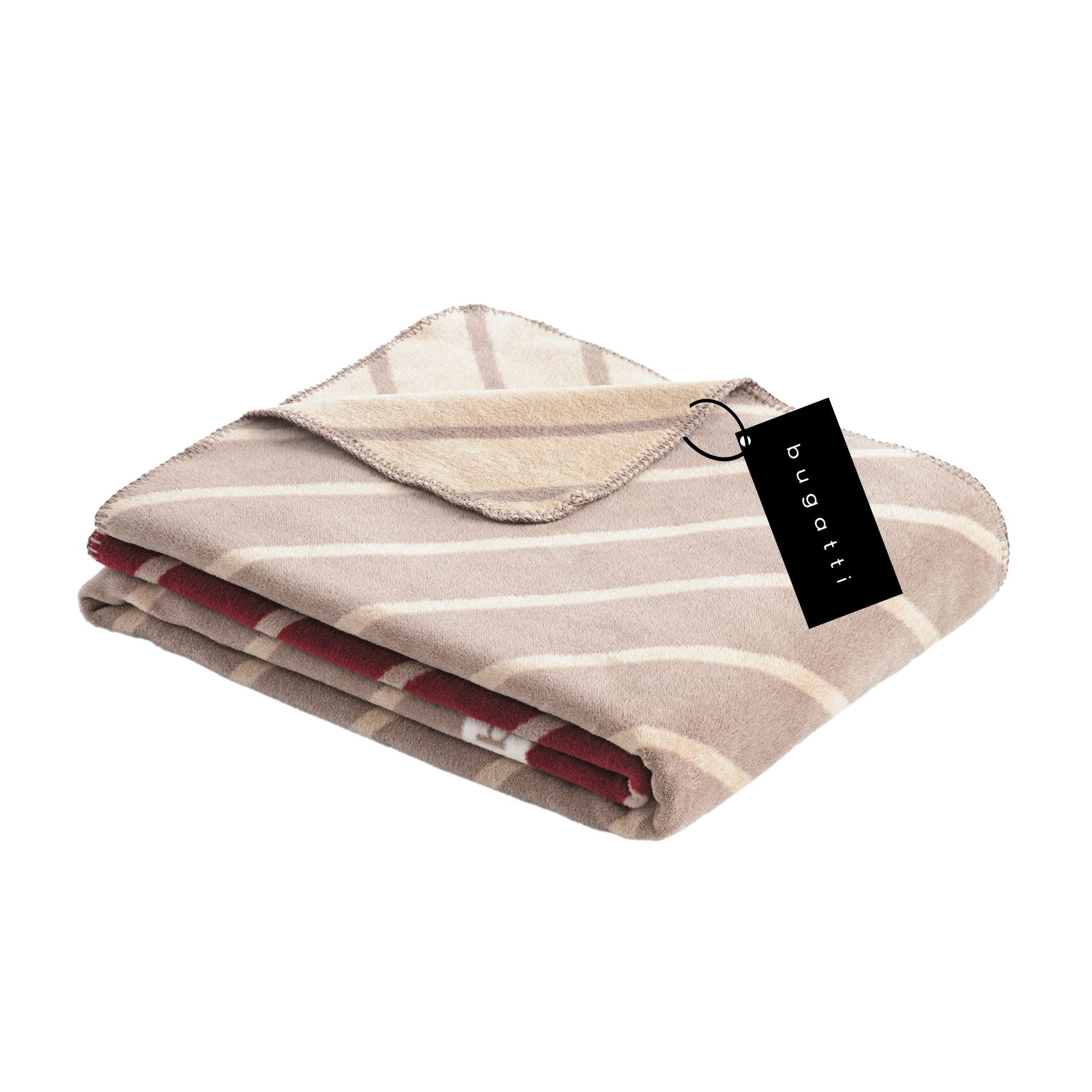 bugatti Kuscheldecke 150x200 Baumwollmix grün Patchwork warm