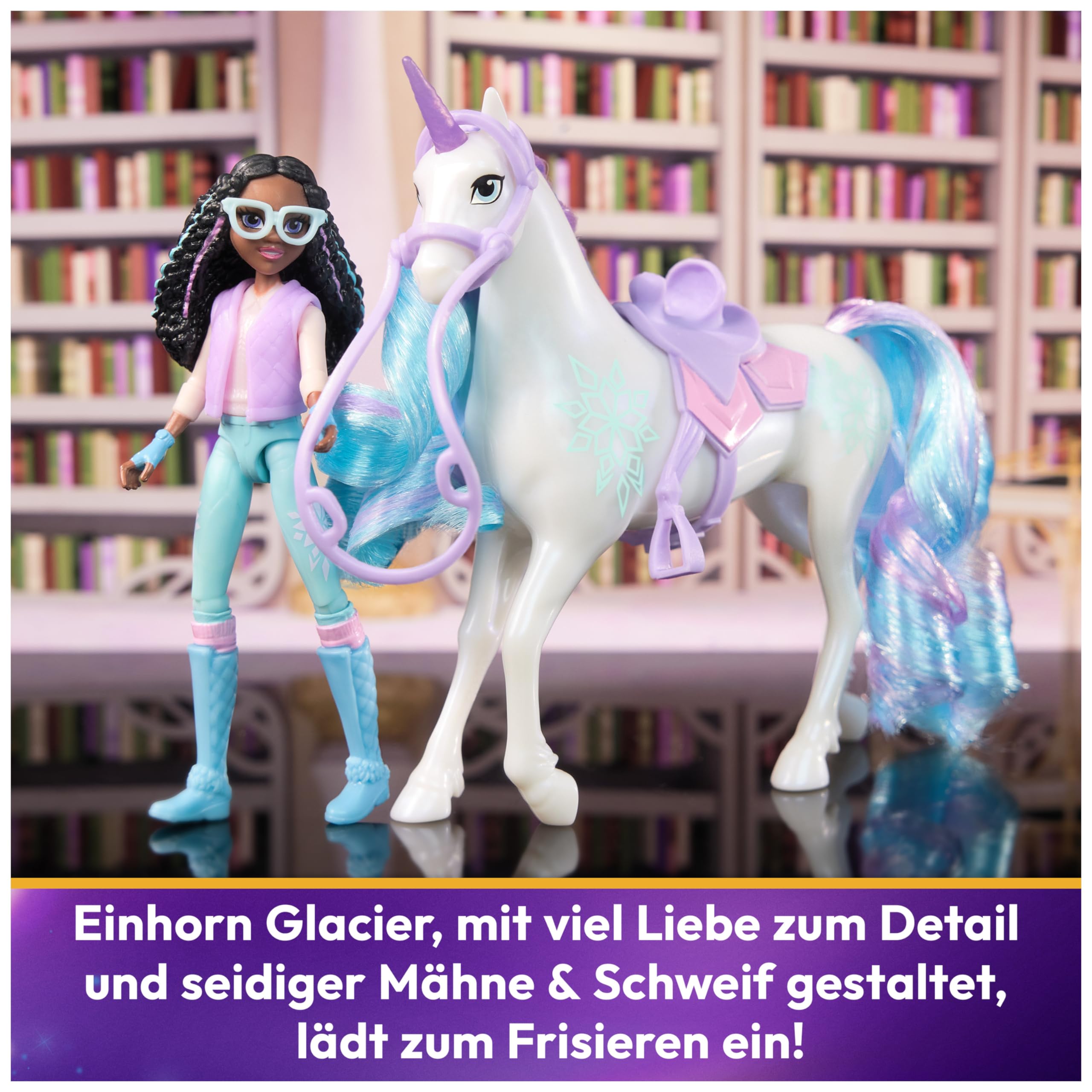 Unicorn Academy Layla und Glacier Puppe Einhorn Set 12cm