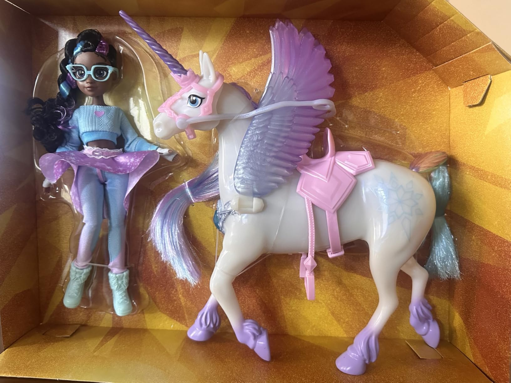 Unicorn Academy Layla und Glacier Spielset mit Licht und Sound