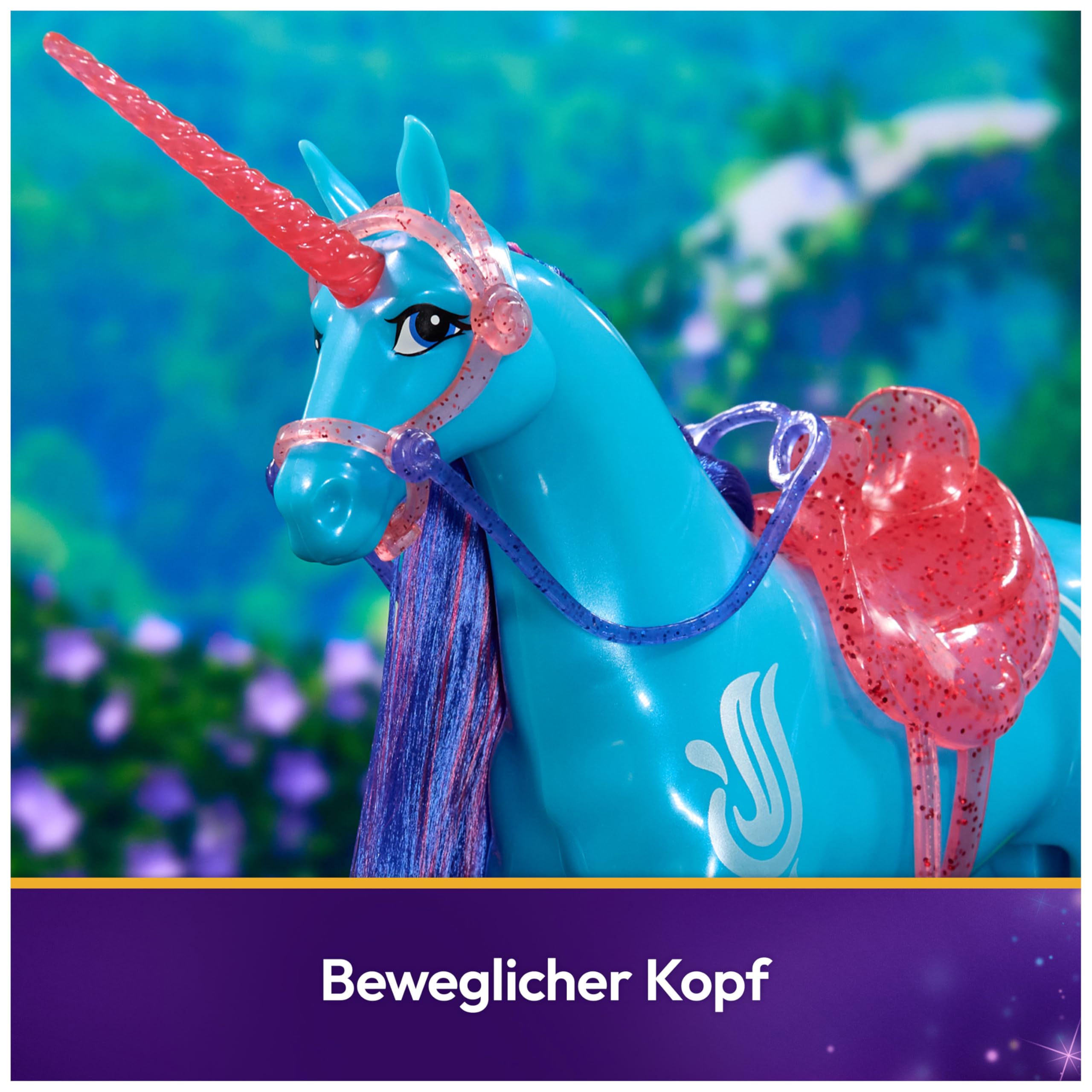 Unicorn Academy River Einhorn 28 cm mit Sattel
