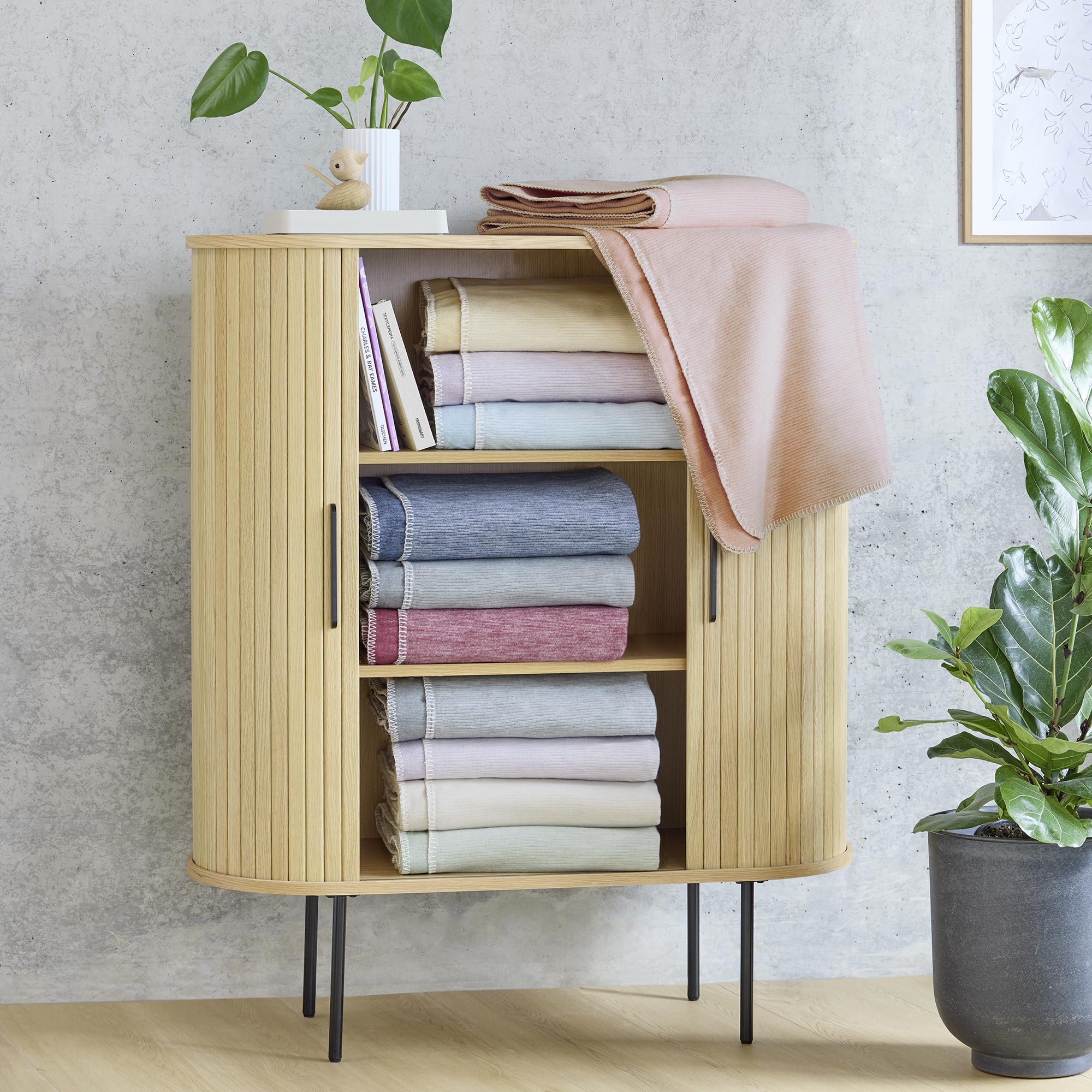 IBENA Lausanne Kuscheldecke 140x200 Natur Baumwolle