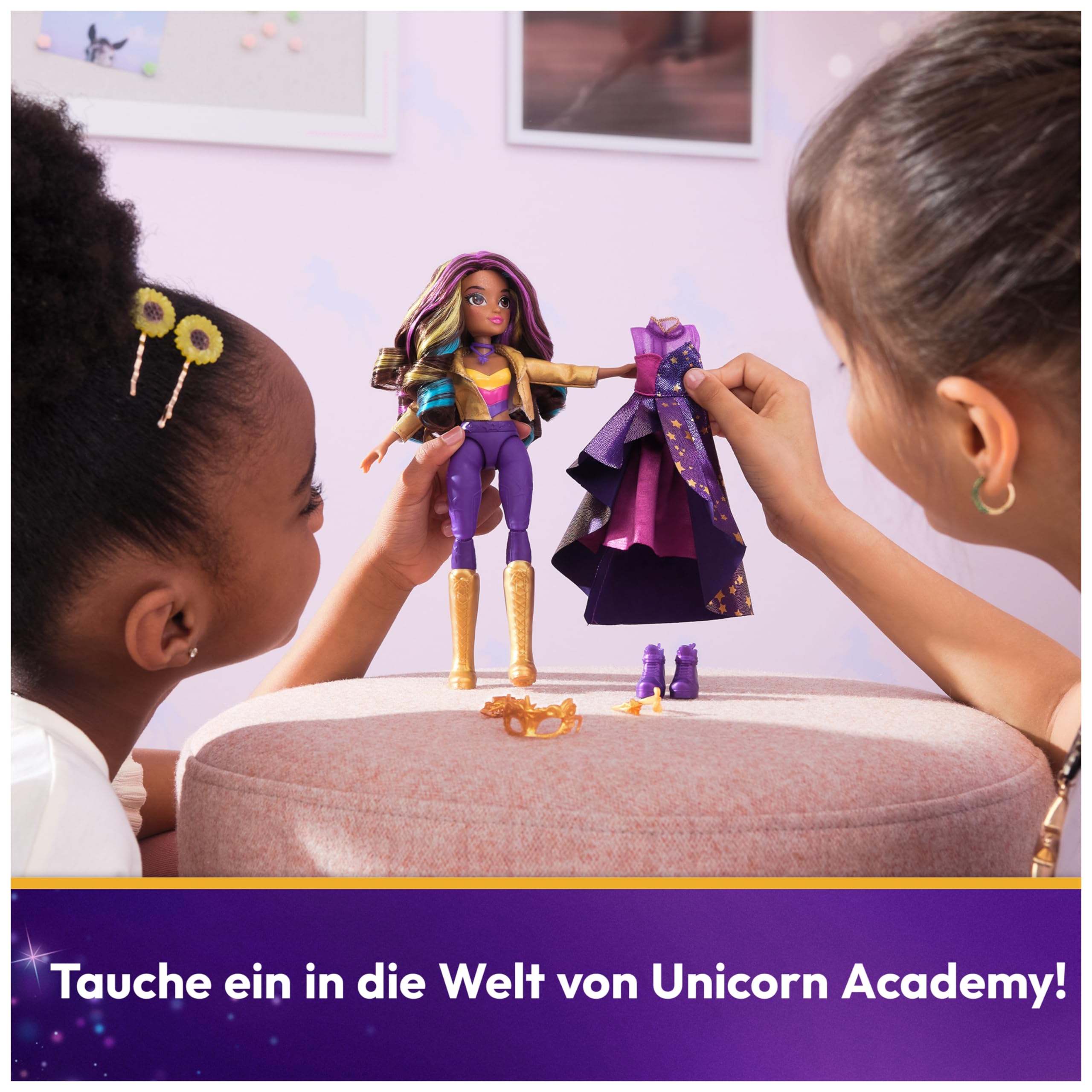 Unicorn Academy Sophia Puppe 24 cm mit 2 Outfits