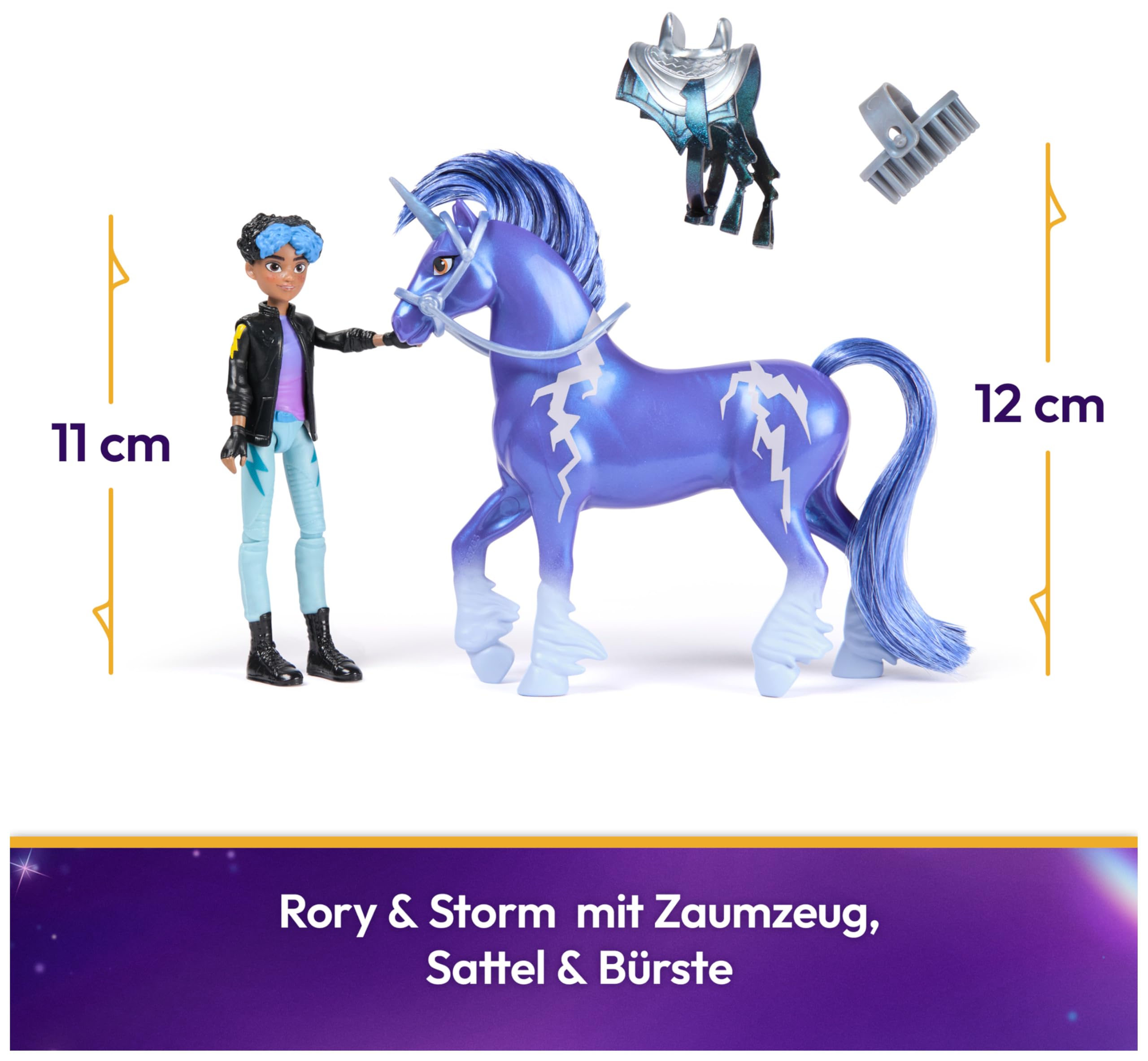 Unicorn Academy Rory und Storm Figuren-Set 12 cm blau