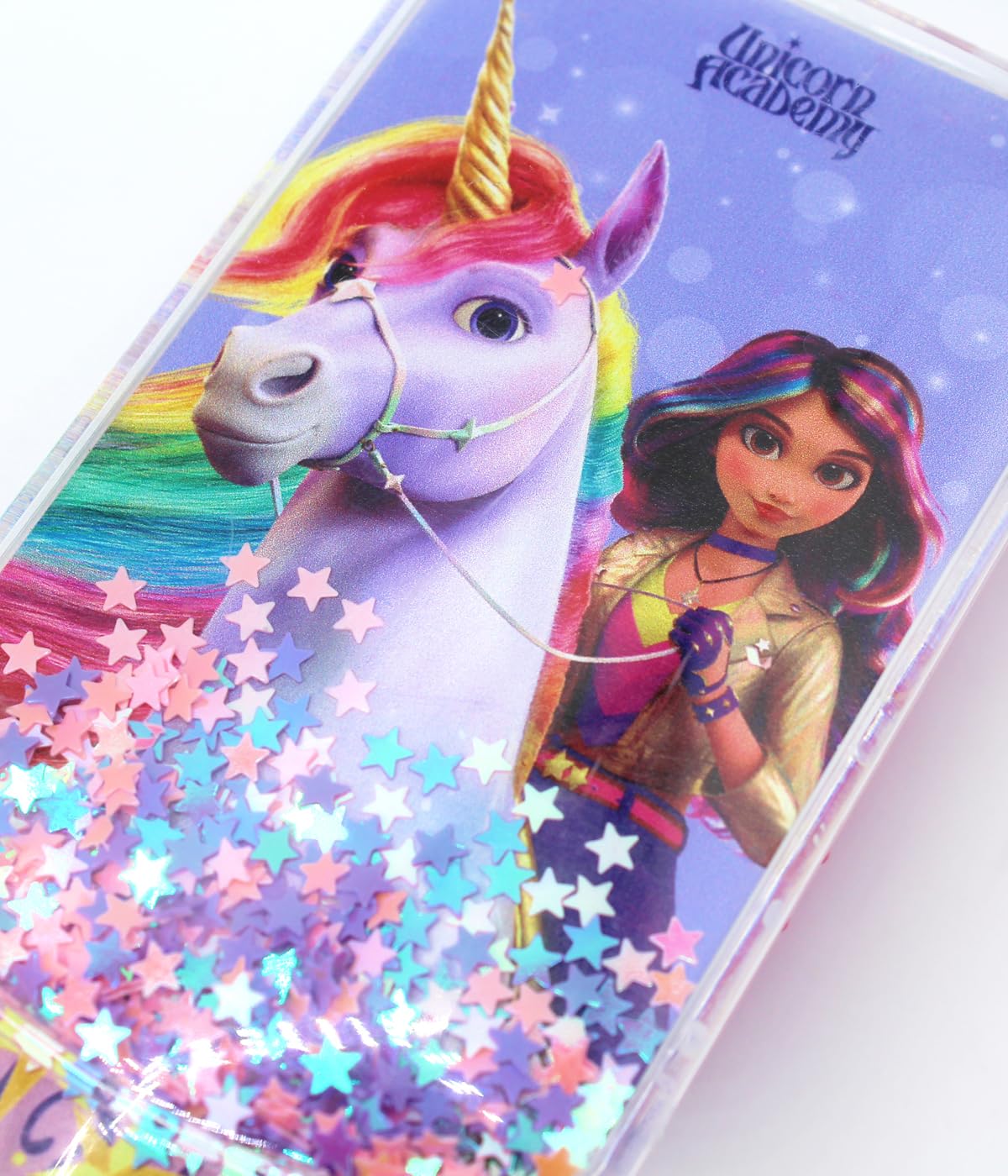 Unicorn Academy Haarbürste Glitzer 1 Stück Zufallsdesign