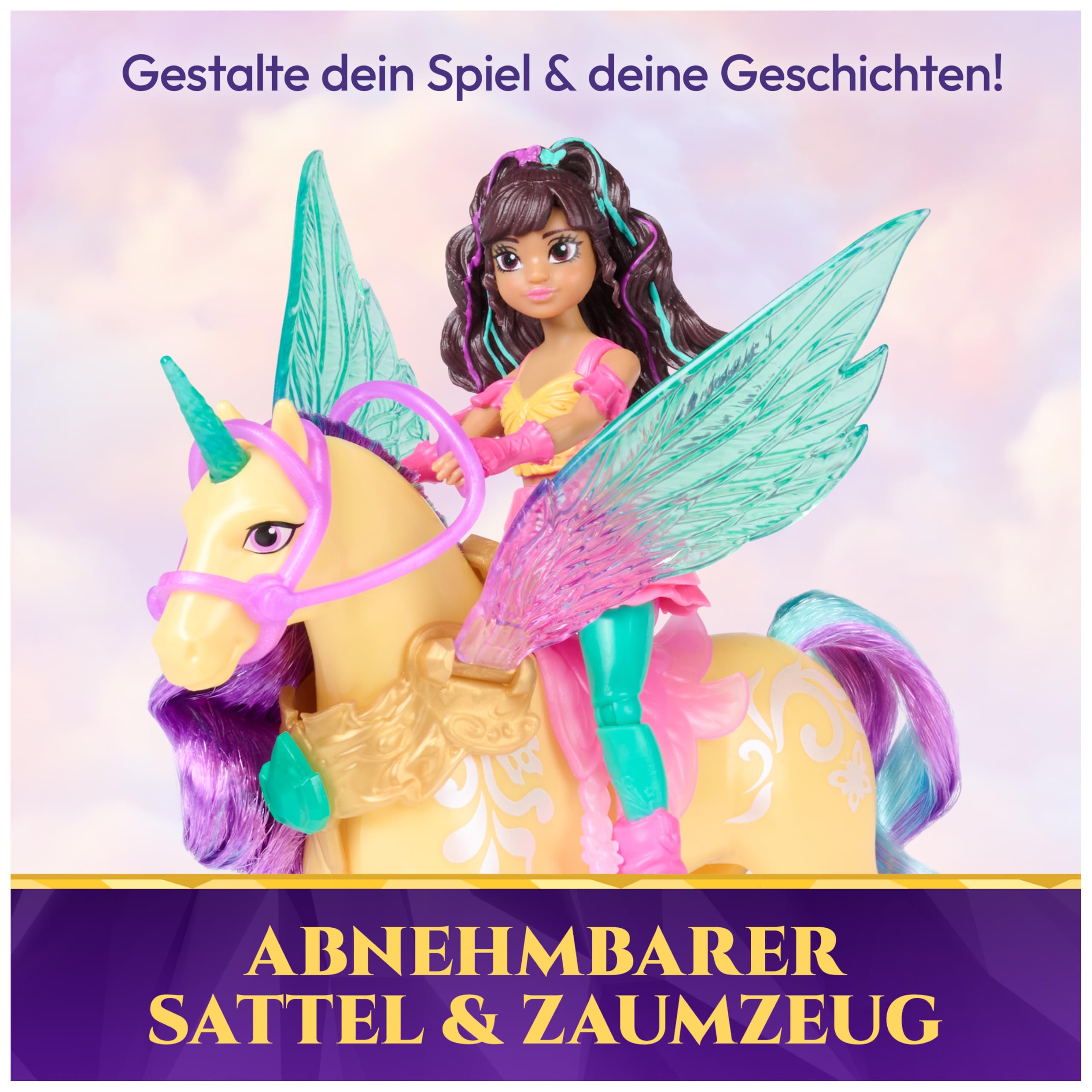 Unicorn Academy Wing Magic Ava Leaf Puppen-Set ab 4