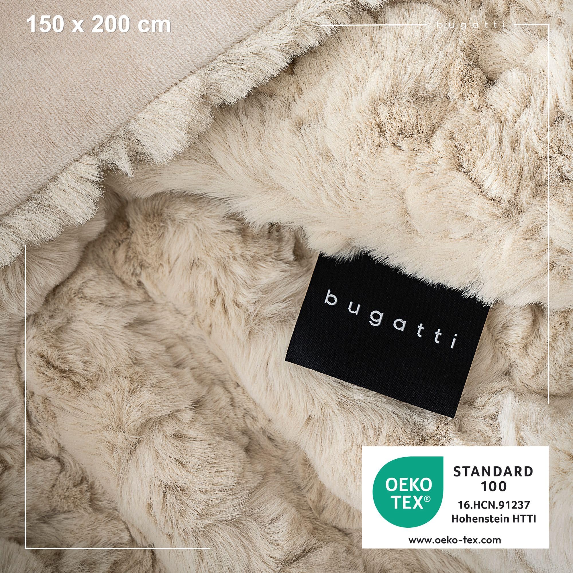 bugatti Kunstfell Decke 150x200 Natur Flausch