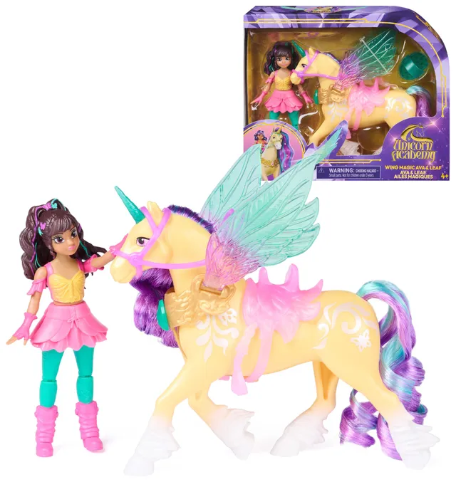 Unicorn Academy Wing Magic Ava Leaf Puppen-Set ab 4