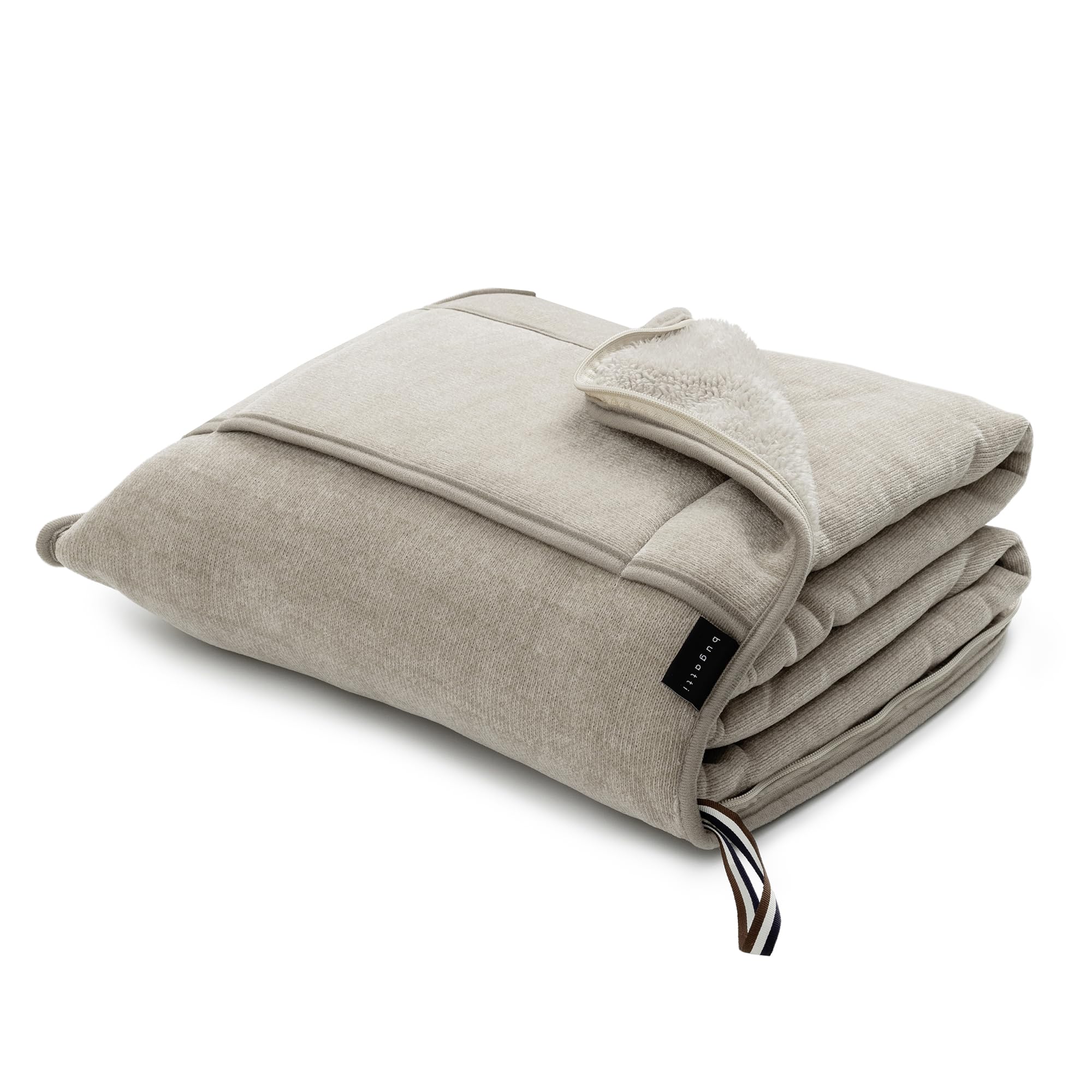 bugatti Reisedecke 130x150 cm Beige mit Kissen 2 in 1