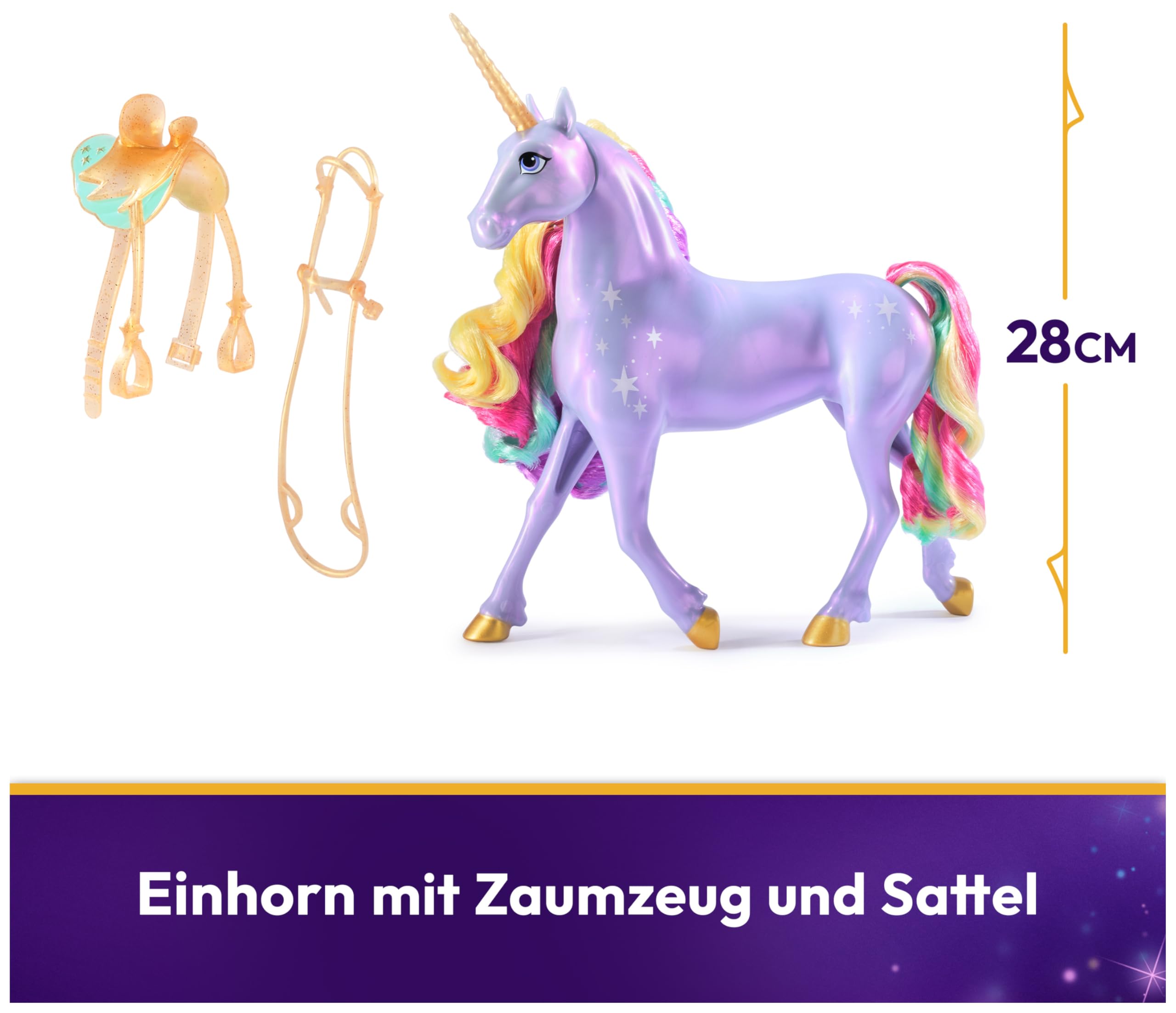 Unicorn Academy Wildstar Einhorn 28 cm interaktiv mit Licht