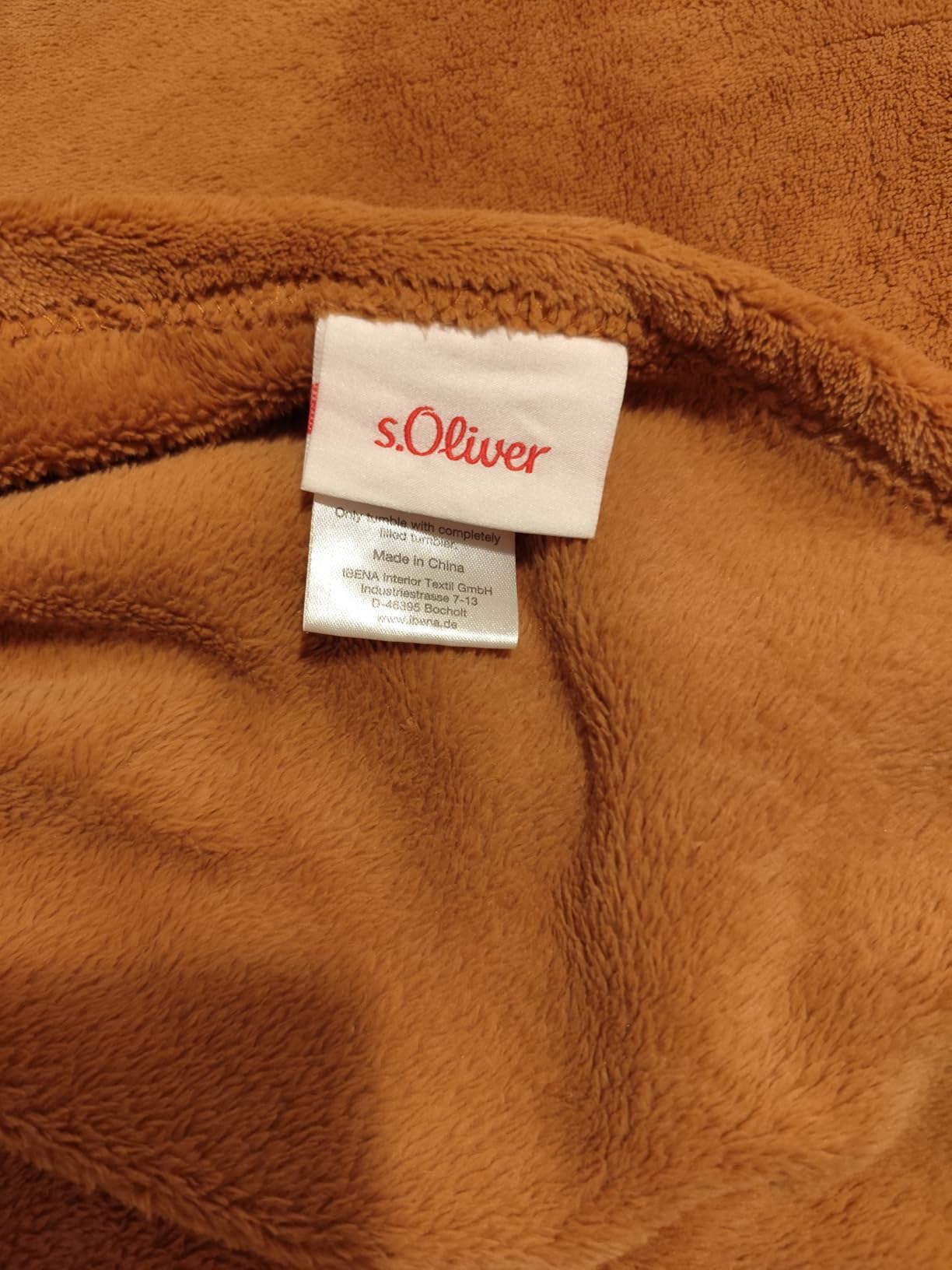 s.Oliver Kuschelsoft Kuscheldecke 150x200 cm Taupe Polyester