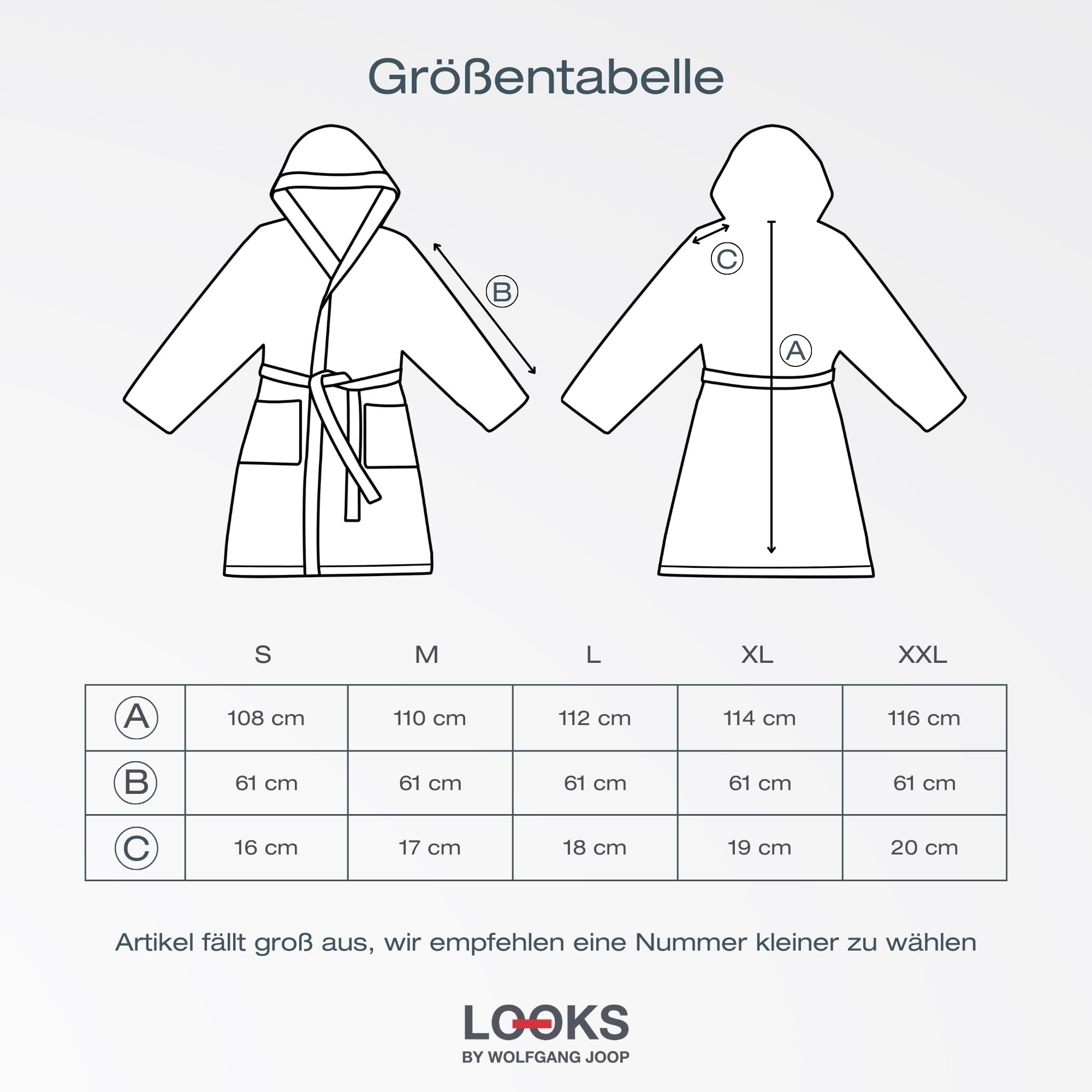 LOOKS by Wolfgang Joop Bademantel Damen Frottee Beere M