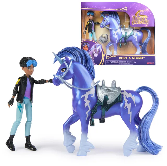 Unicorn Academy Rory und Storm Figuren-Set 12 cm blau