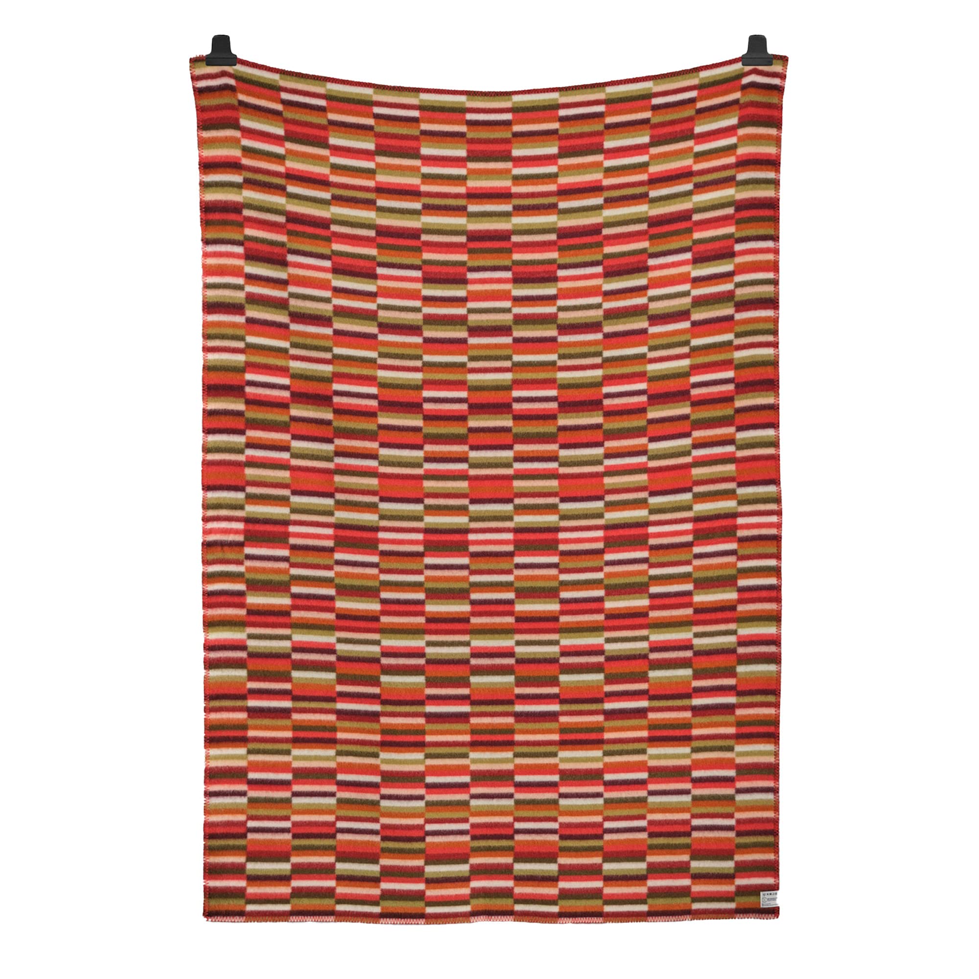 Røros Tweed Ida Wolldecke 135x200 Lammwolle Red Shades