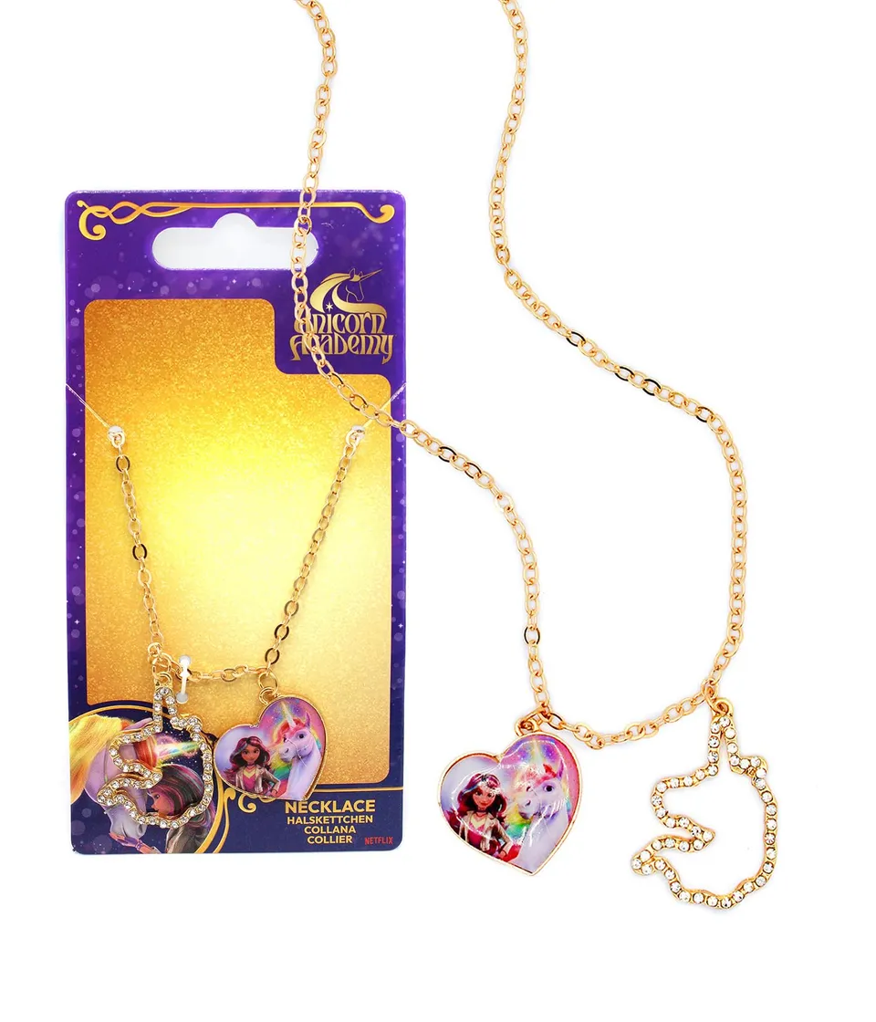 Unicorn Academy Sophia Wildstar Halskette 2 Charms Kinder