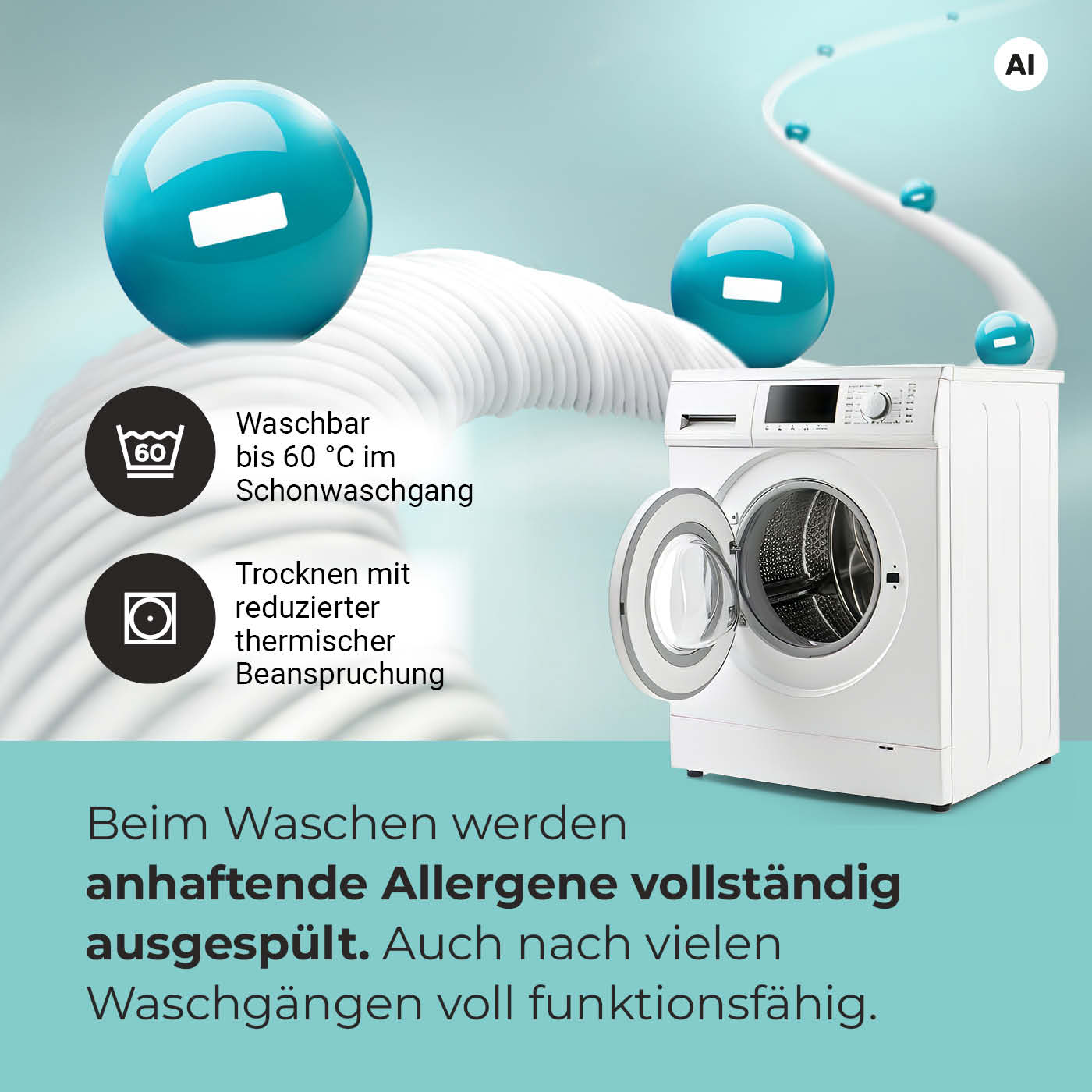 Centa-Star AllergoProtect Allergiker-Bettdecke 135x200 hygienisch