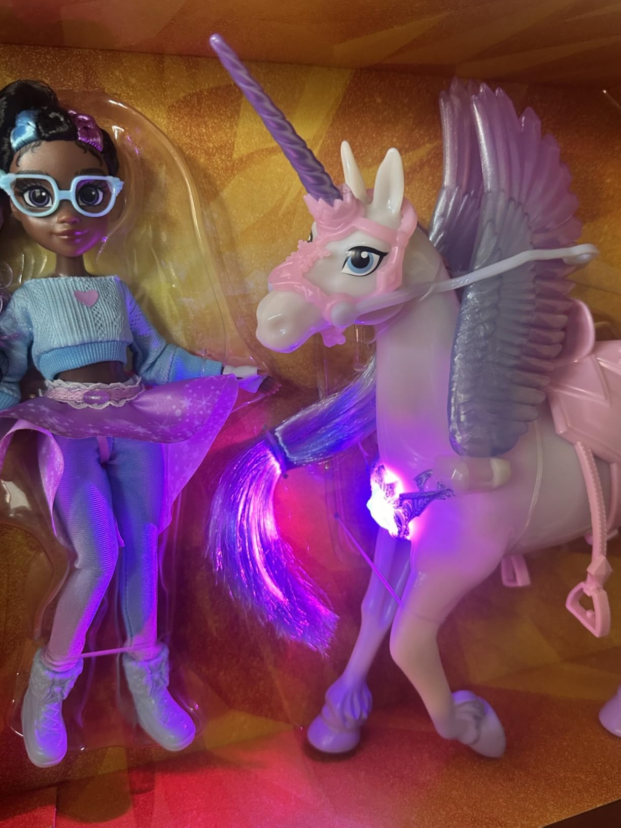 Unicorn Academy Layla und Glacier Spielset mit Licht und Sound