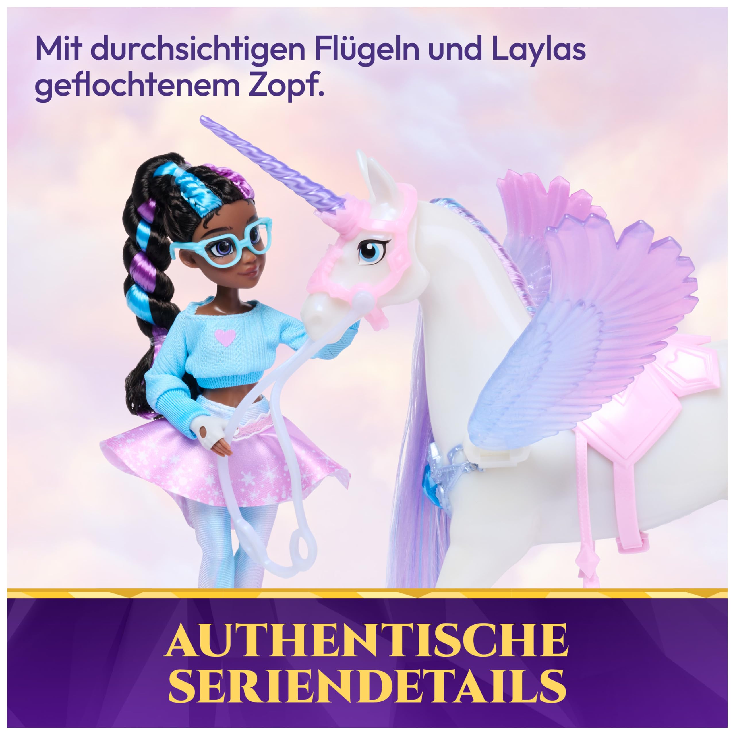 Unicorn Academy Layla und Glacier Spielset mit Licht und Sound